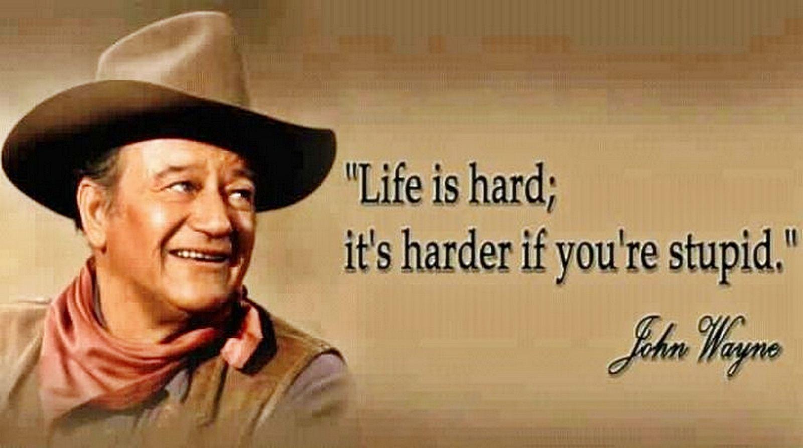 John Wayne ritratto citazione, 1600x894 HD, Desktop
