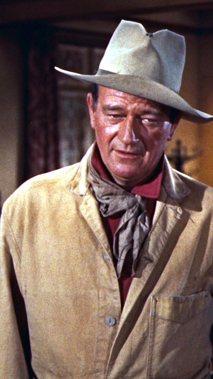 John Wayne ritratto western, 720x1280 Verticale, Telefono
