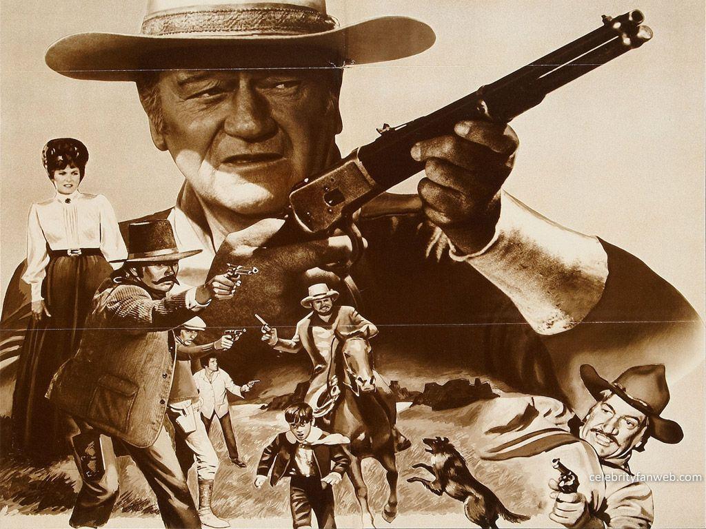 John Wayne poster western seppia, Marion Robert Morrison, 1024x768 HD, PC