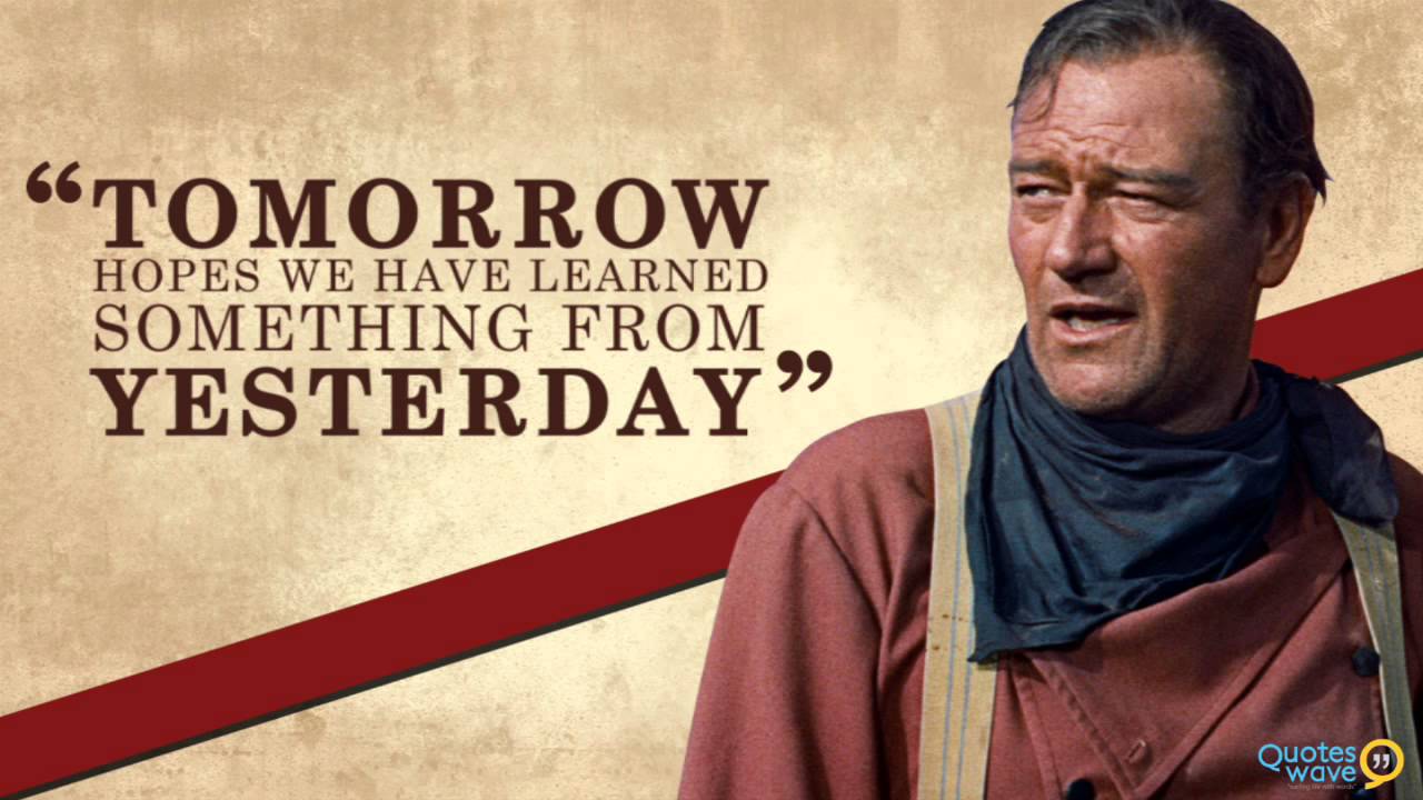 John Wayne citazione ritratto, 1280x720 720p, Laptop