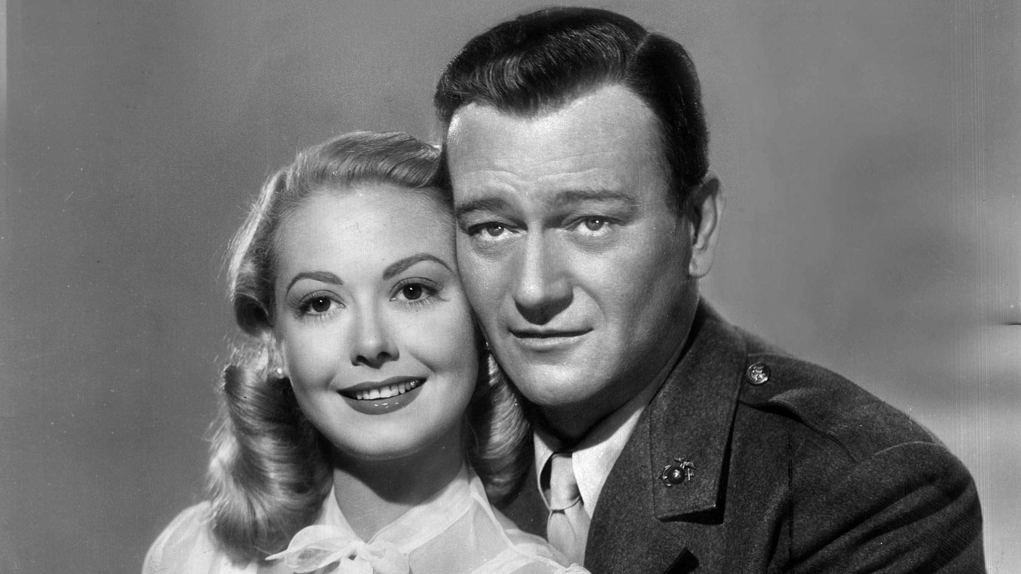 John Wayne foto bianco e nero, 2048x1152 2K, Laptop