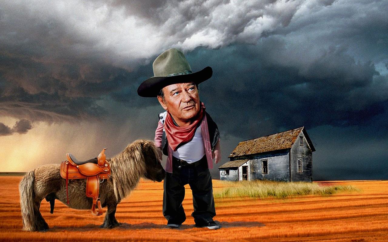John Wayne caricatura western, 1280x800 HD, Desktop