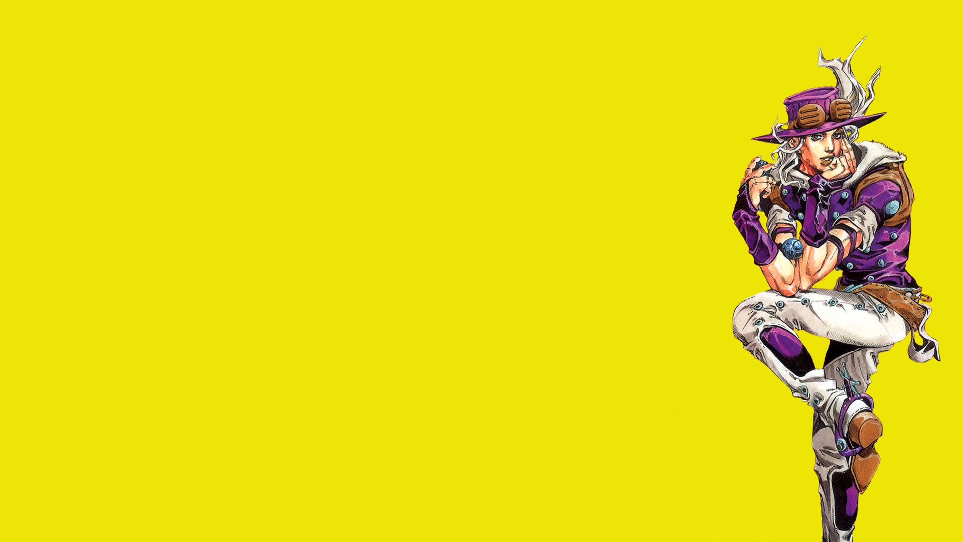Personaggio JoJo sfondo giallo, 1920x1080 Full HD, PC Desktop