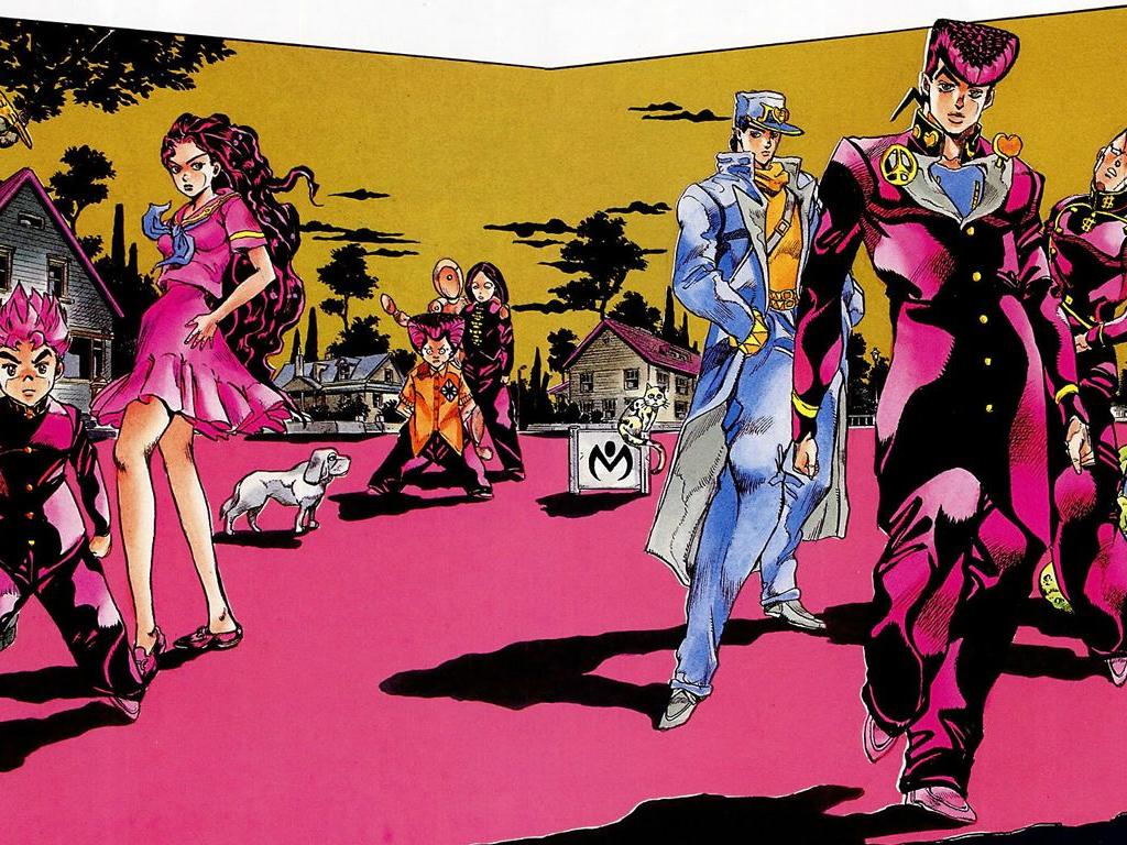 JoJo's Bizarre Adventure Part 4 personaggi, 1024x768 HD, Desktop