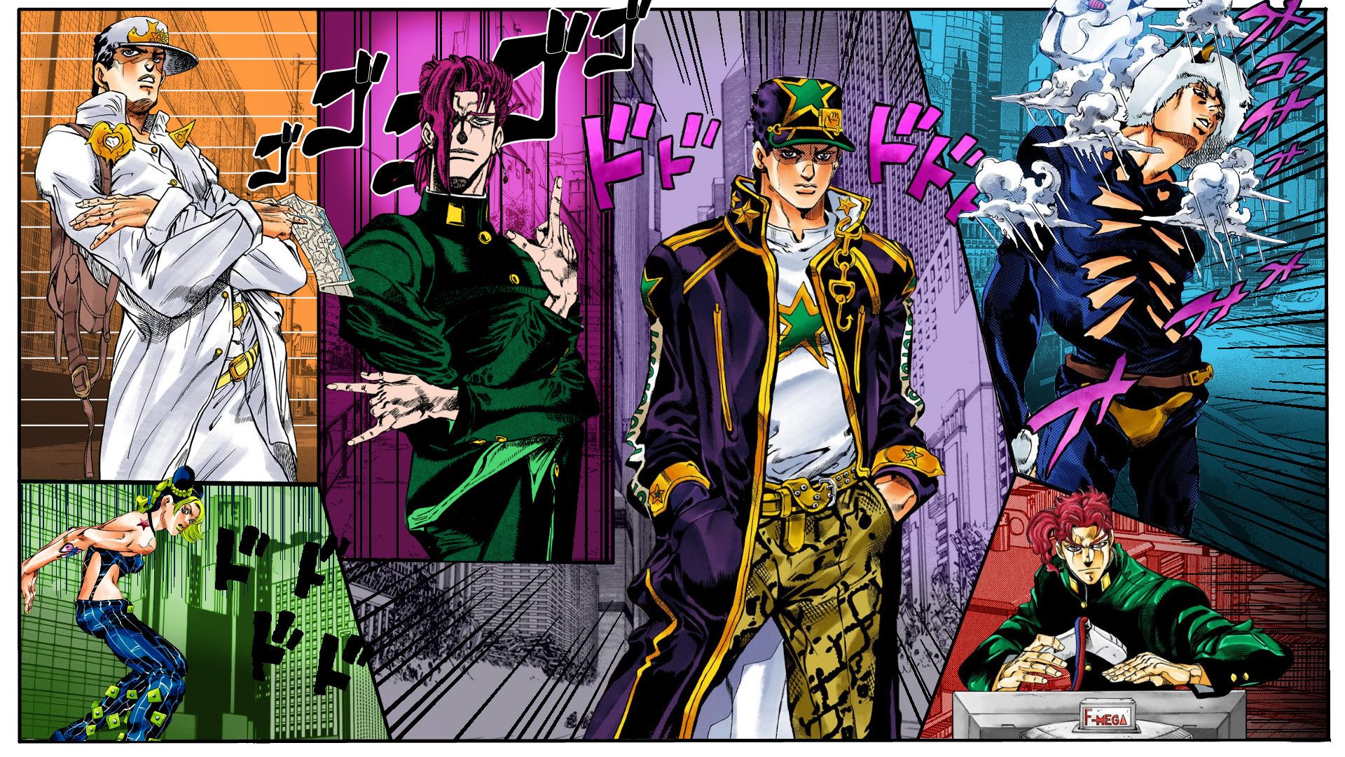 Personaggi manga JoJo Bizarre Adventure, 1920x1080 1080p, PC