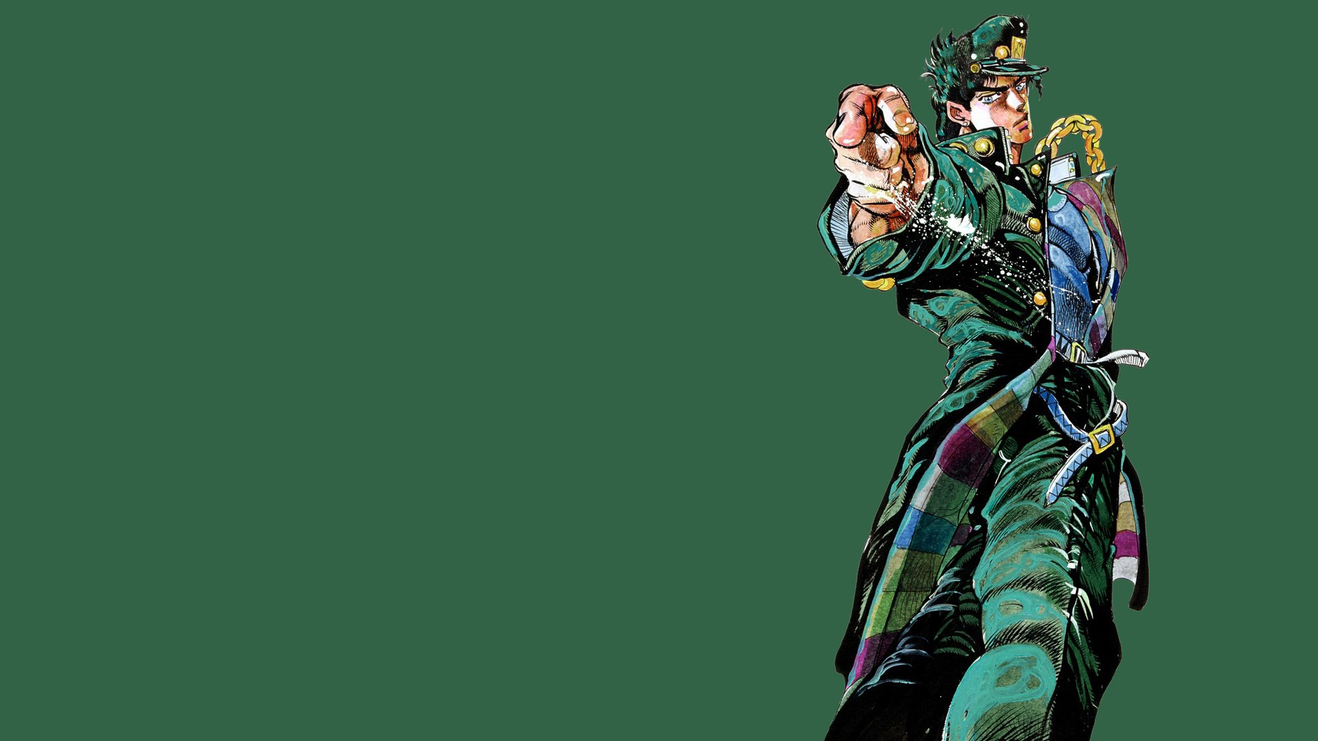 Jotaro Kujo, JoJo's Bizarre Adventure, Stardust Crusaders, 1920x1080 Full HD, PC Desktop
