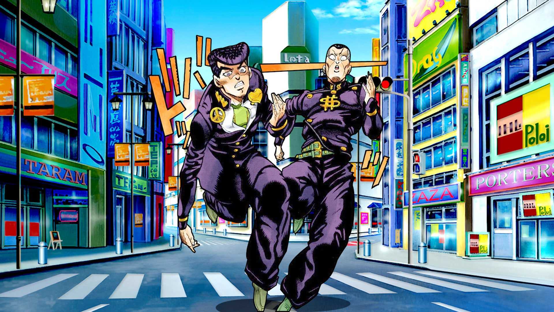 Personaggi JoJo per strada, 1920x1080 1080p, Desktop
