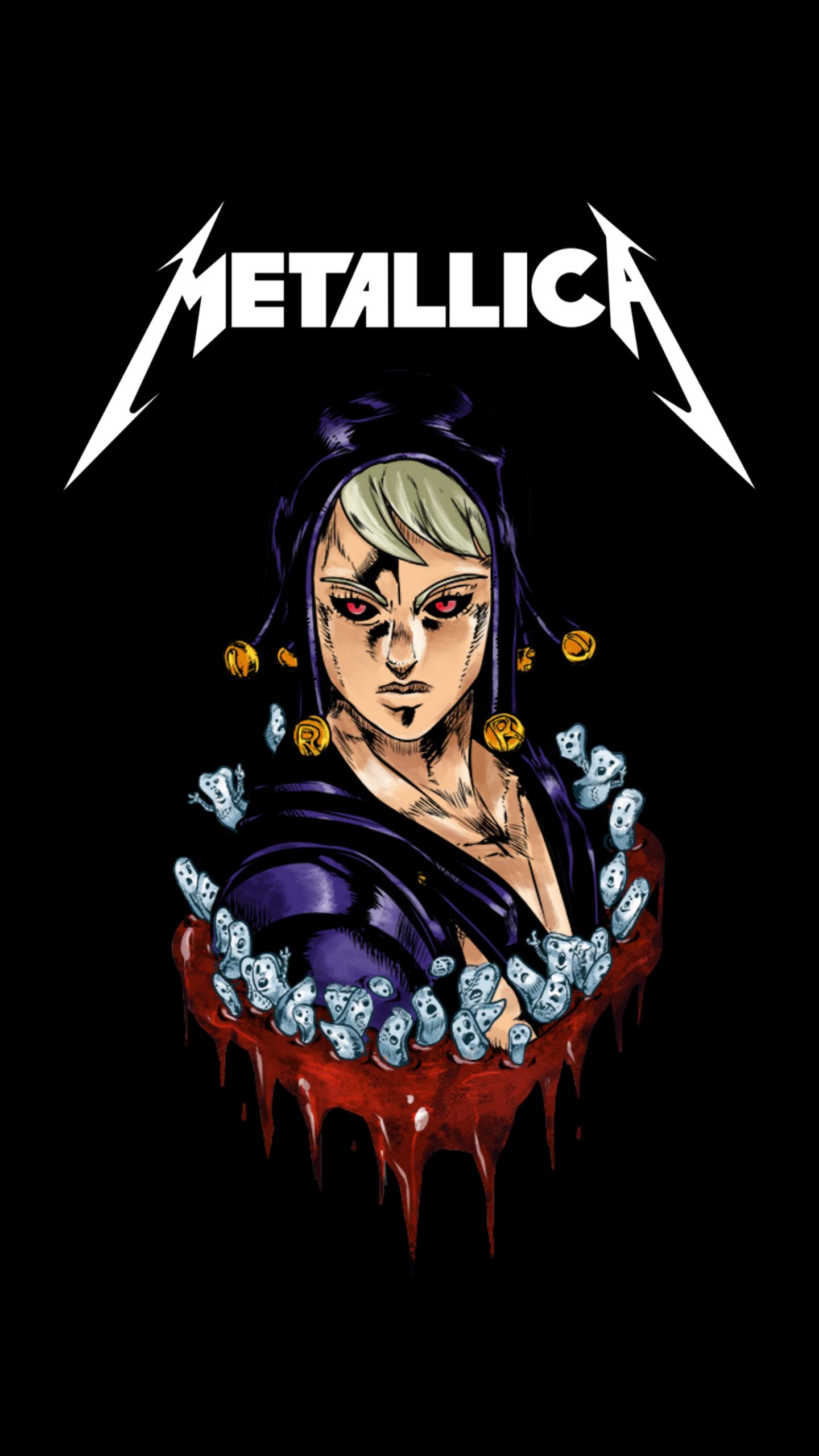 Personaggio JoJo logo Metallica, 1440x2560 Full HD Verticale, iPhone