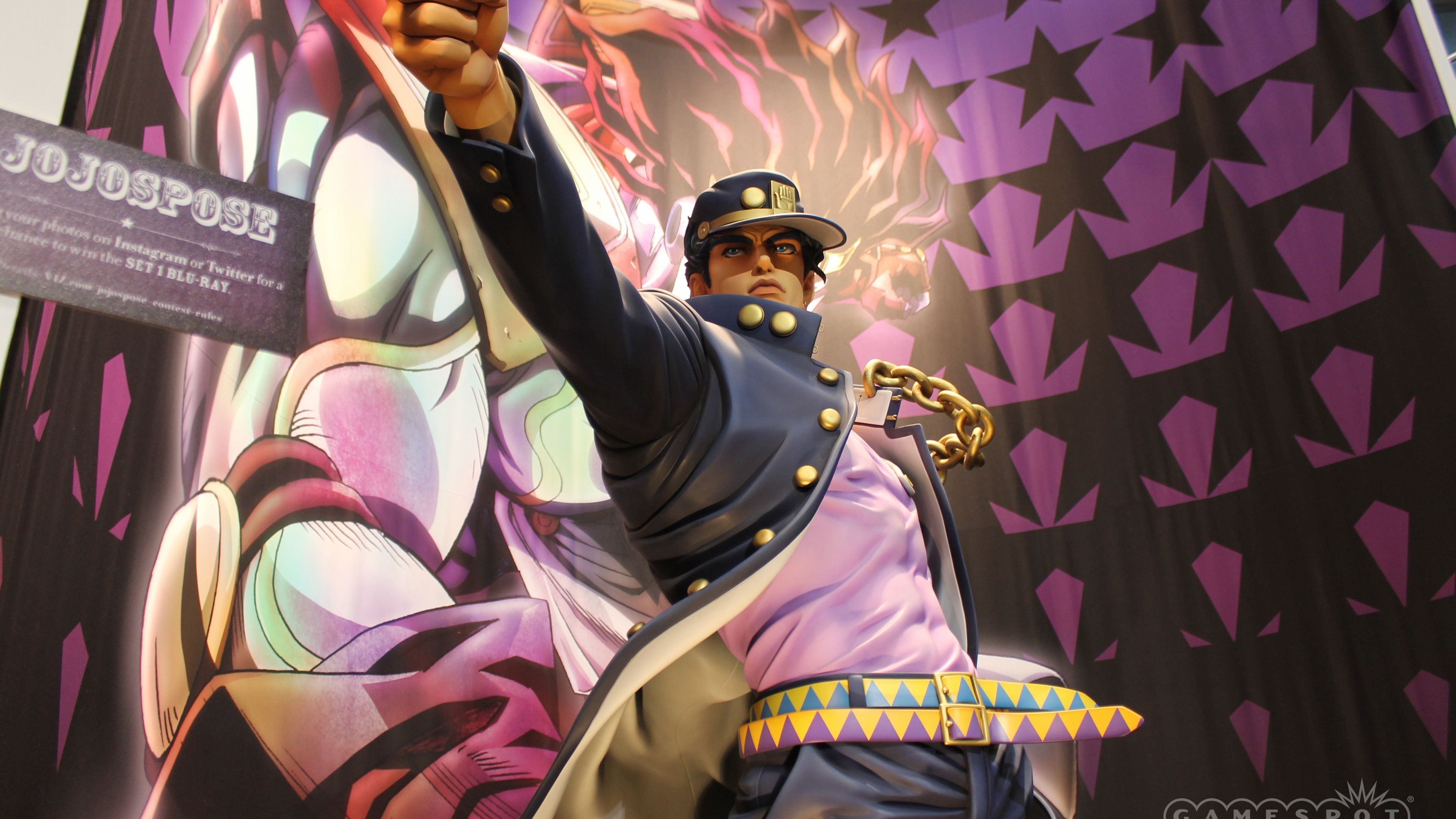 Statua Jotaro Kujo JoJo, 3840x2160 4K, Monitor 4K