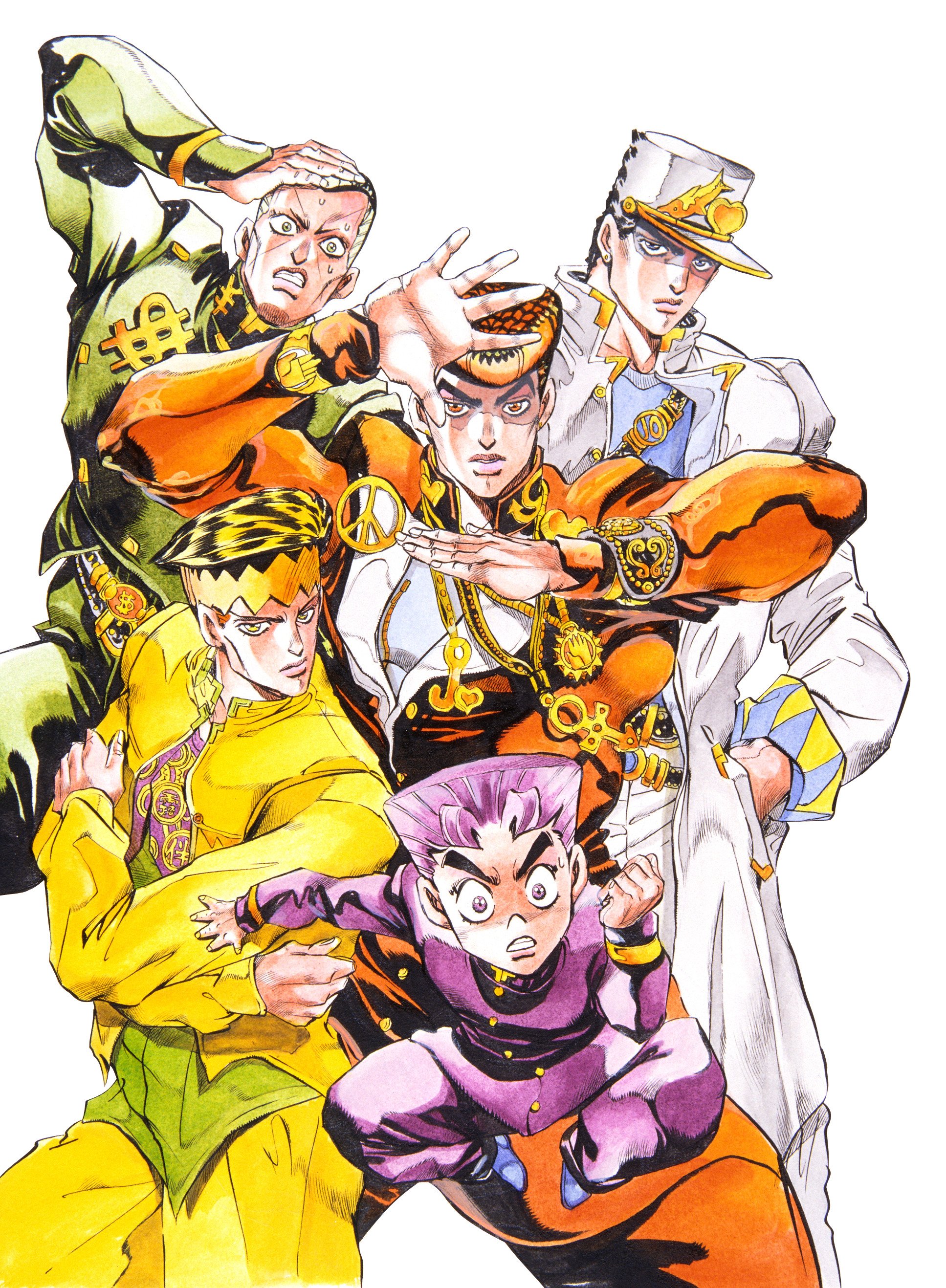 Personaggi JoJo Golden Wind gruppo, 1935x2635 Full HD Verticale, iPhone