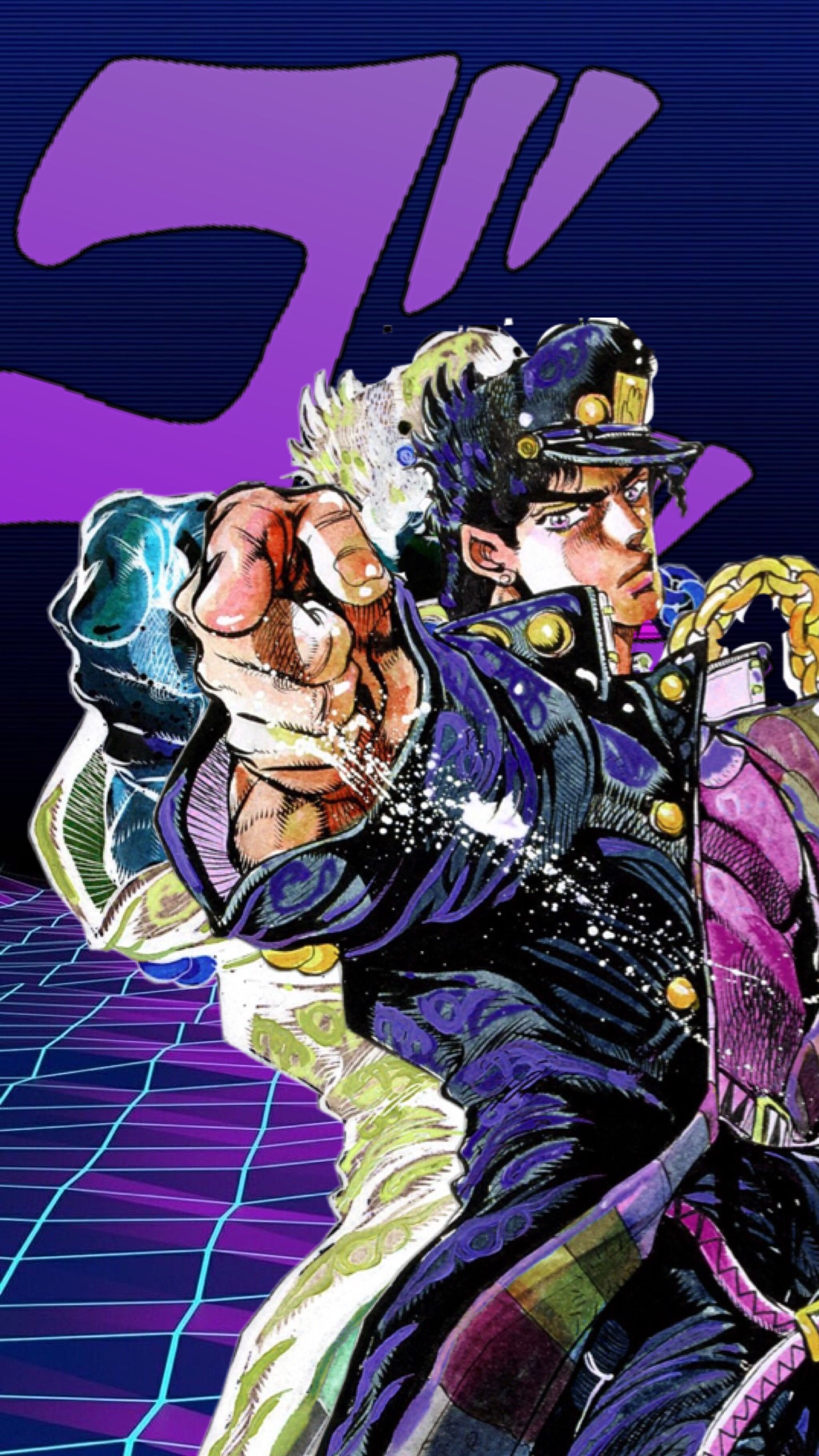 Jotaro Kujo JoJo anime, Le bizzarre avventure di JoJo, 2048x3638 Full HD Verticale, Samsung Galaxy