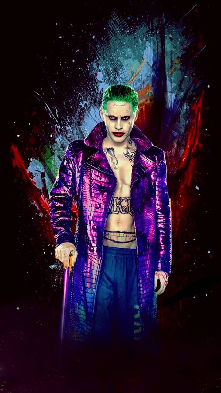 Joker Suicide Squad cappotto viola, nemesi di Batman, 720x1280 Full HD Verticale, iPhone