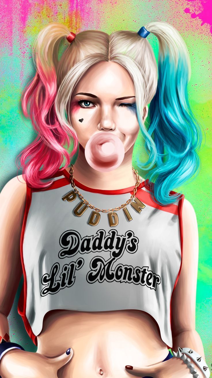 Harley Quinn Suicide Squad, 736x1308 Verticale, Android