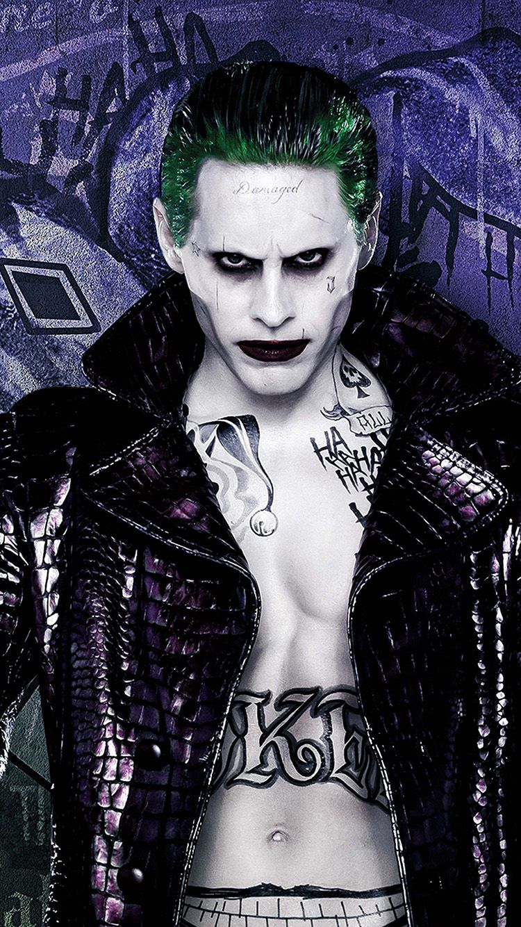 Joker Suicide Squad Jared Leto, nemesi di Batman, 750x1334 Full HD Verticale, Smartphone