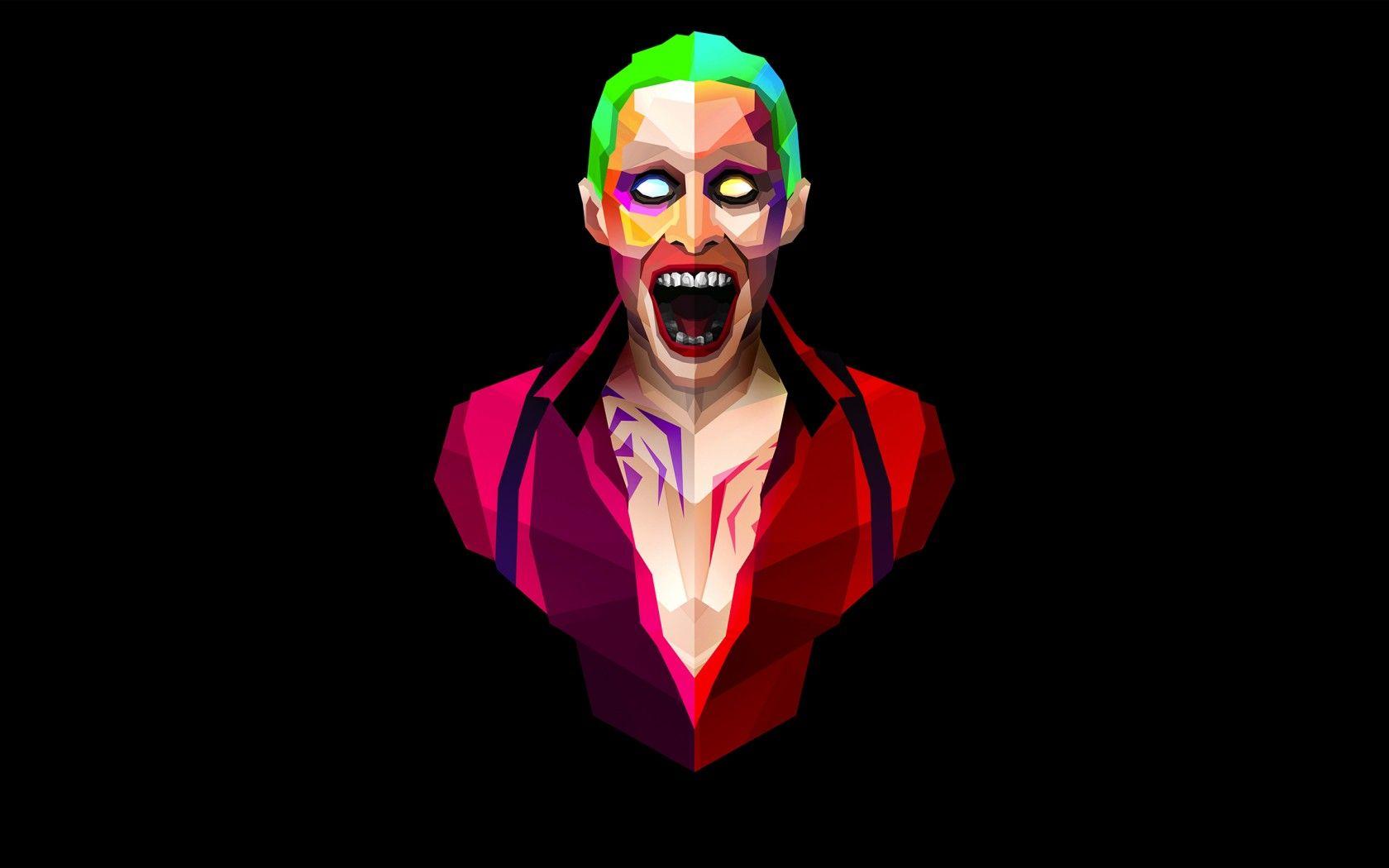 Joker poligonale Suicide Squad, nemesi di Batman, 1680x1050 HD Ready, Laptop