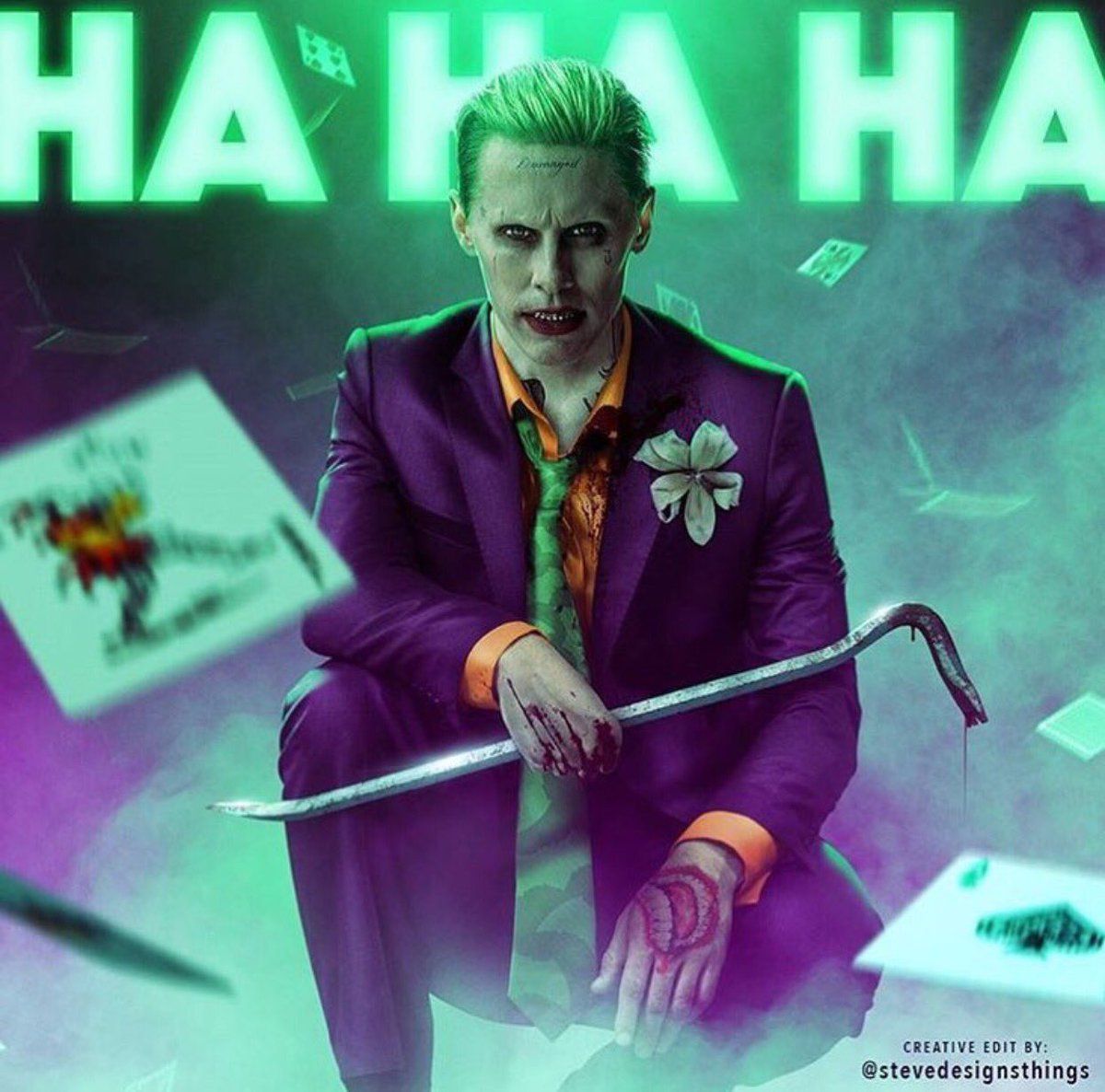 Joker Suicide Squad viola verde, 1200x1186 HD, Desktop