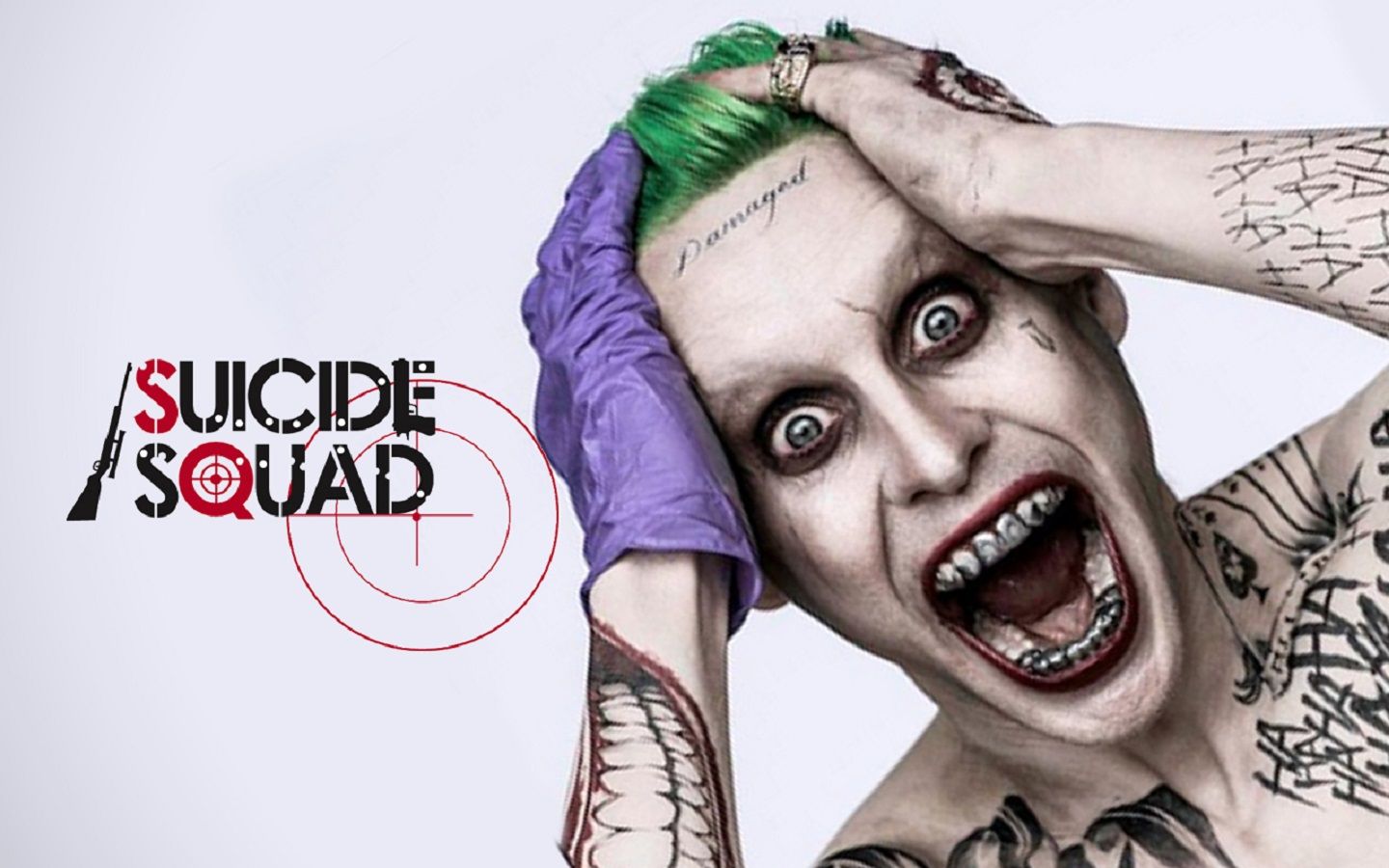 Joker Suicide Squad tatuato, 1440x900 HD, Desktop