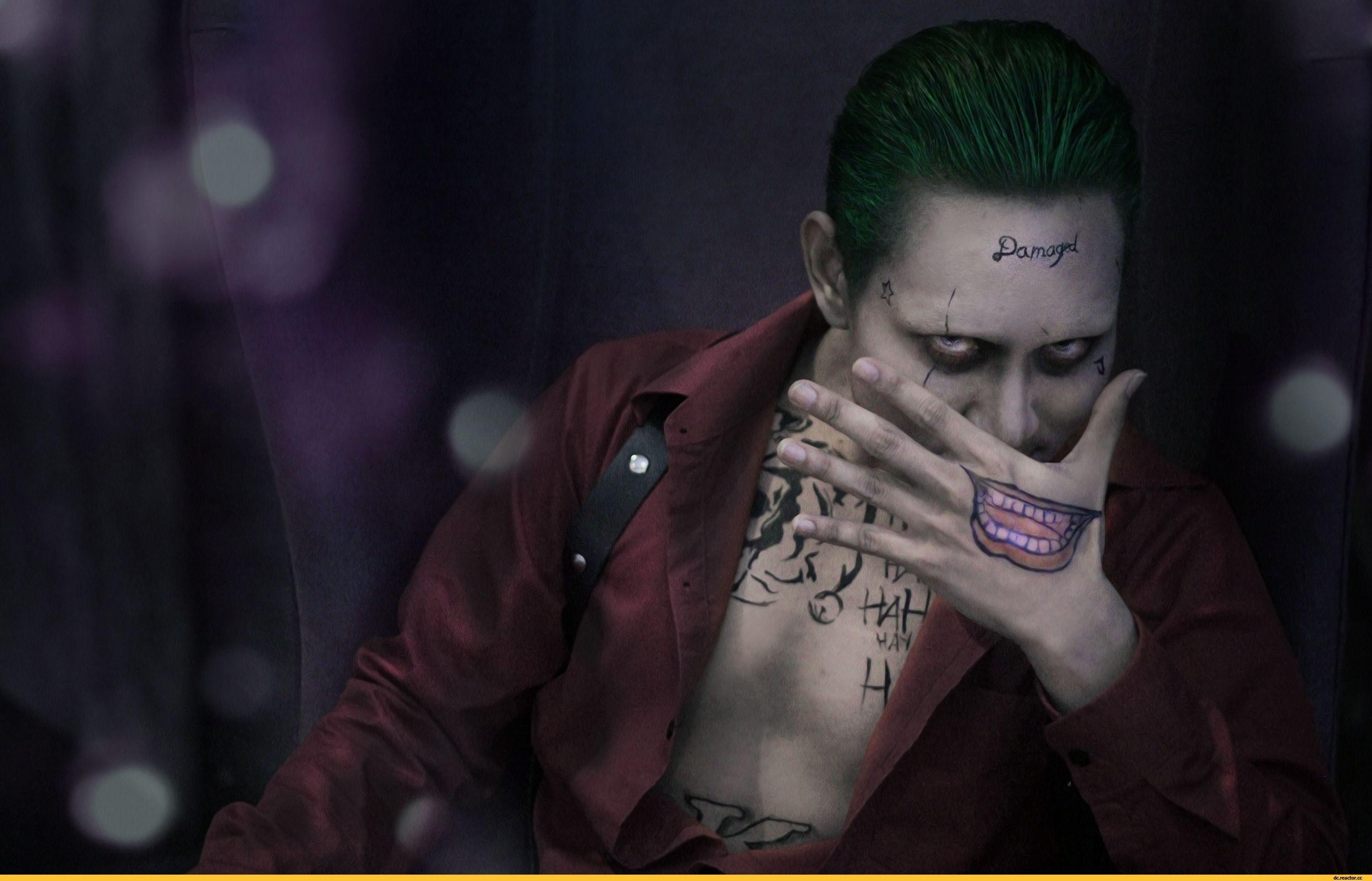 Joker Suicide Squad tatuaggi, 3000x1928 2K+, Monitor Gaming