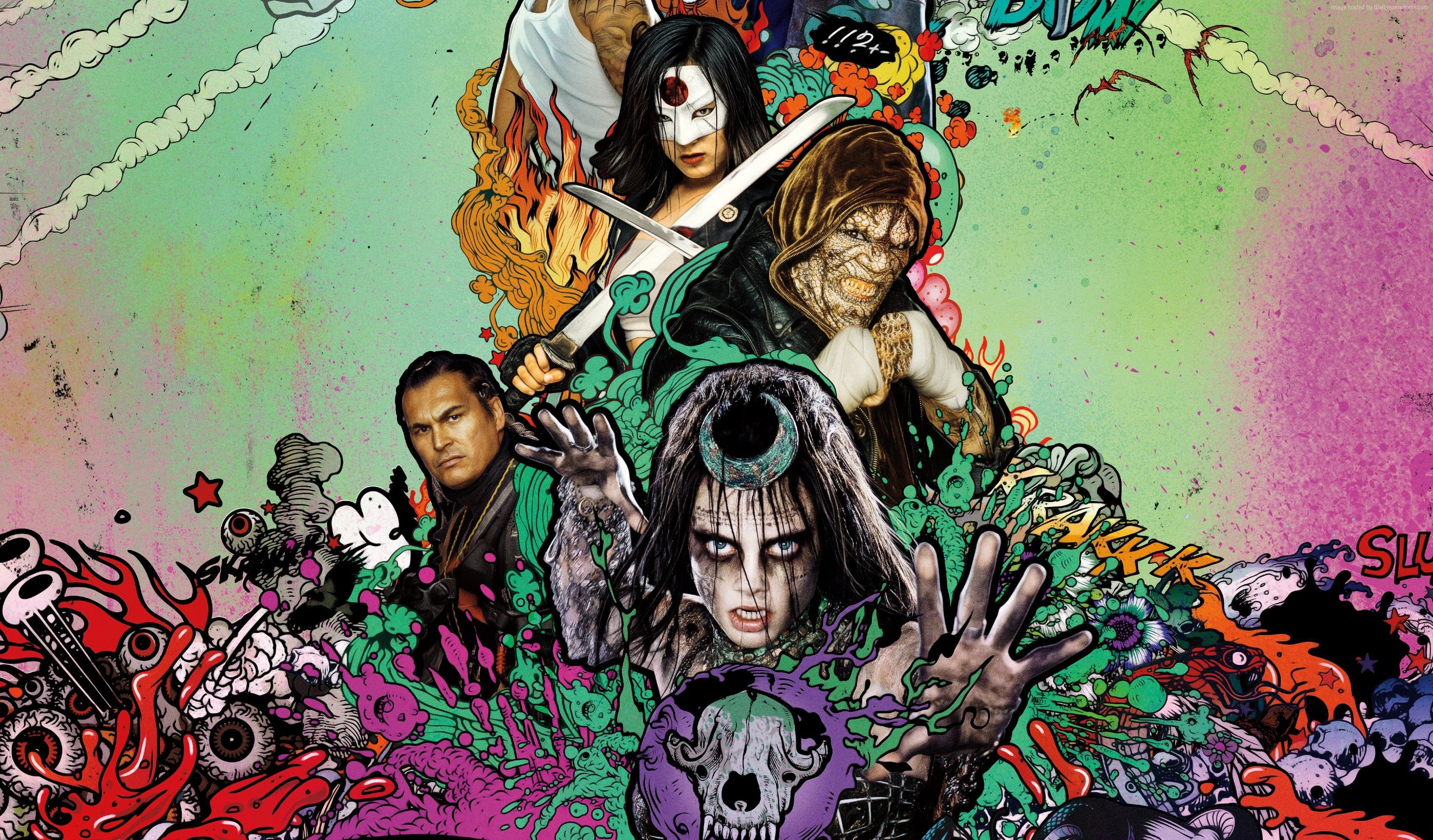 Suicide Squad poster artistico, 3375x1979 2K+, Desktop