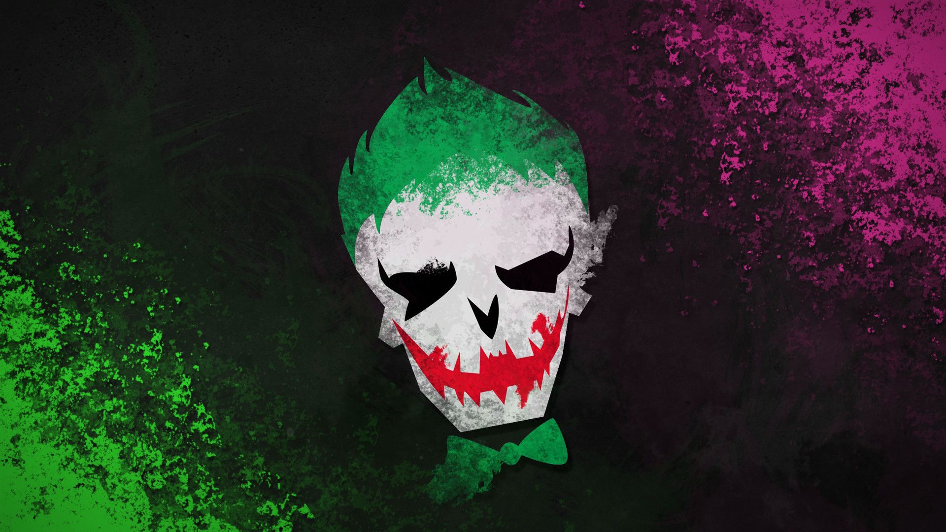 Teschio Joker verde viola, 1920x1080 1080p, PC
