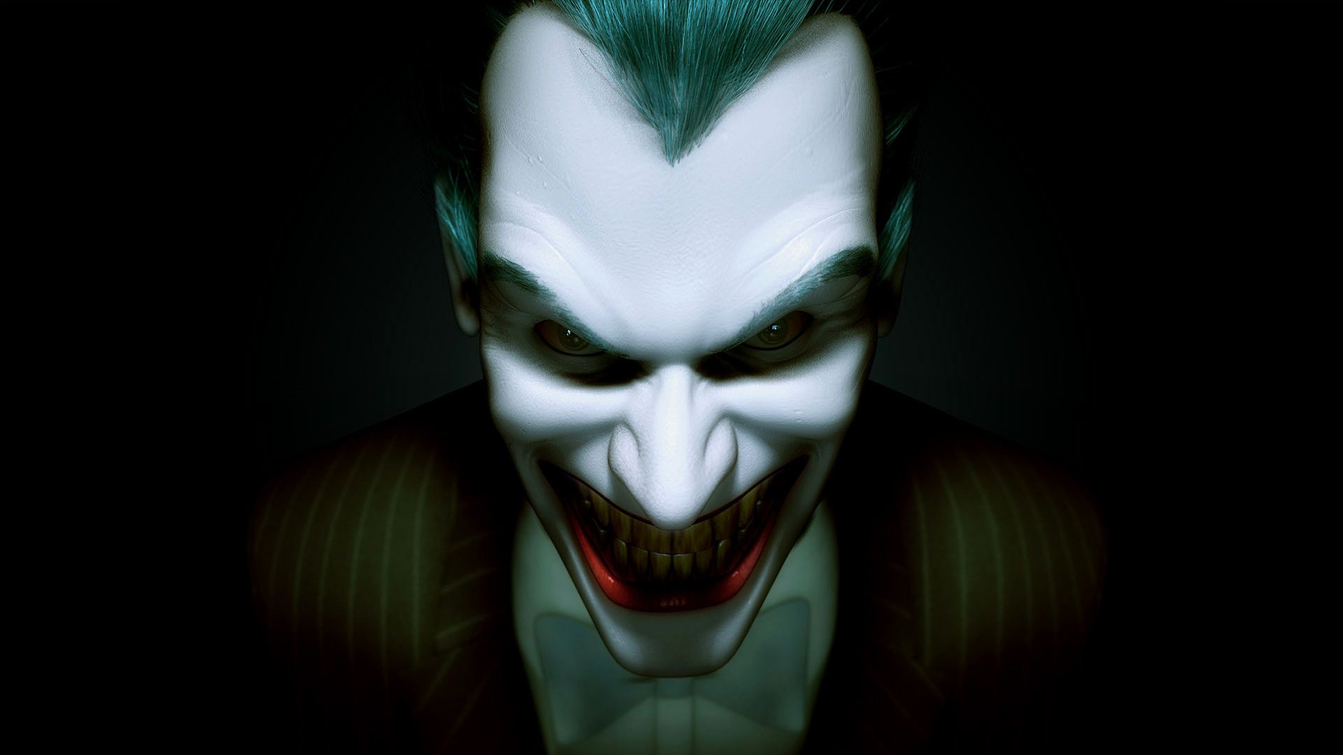Joker viso su sfondo scuro, 1920x1080 1080p, PC Desktop