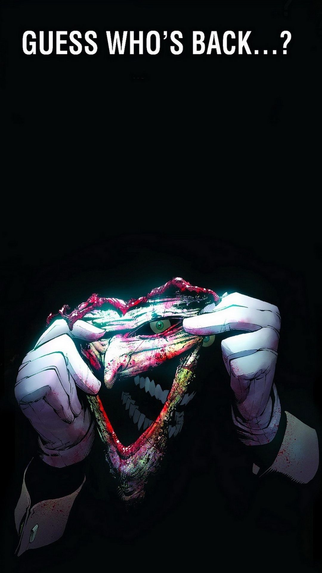 Joker mani sorriso oscuro, 1080x1920 Verticale, iPhone