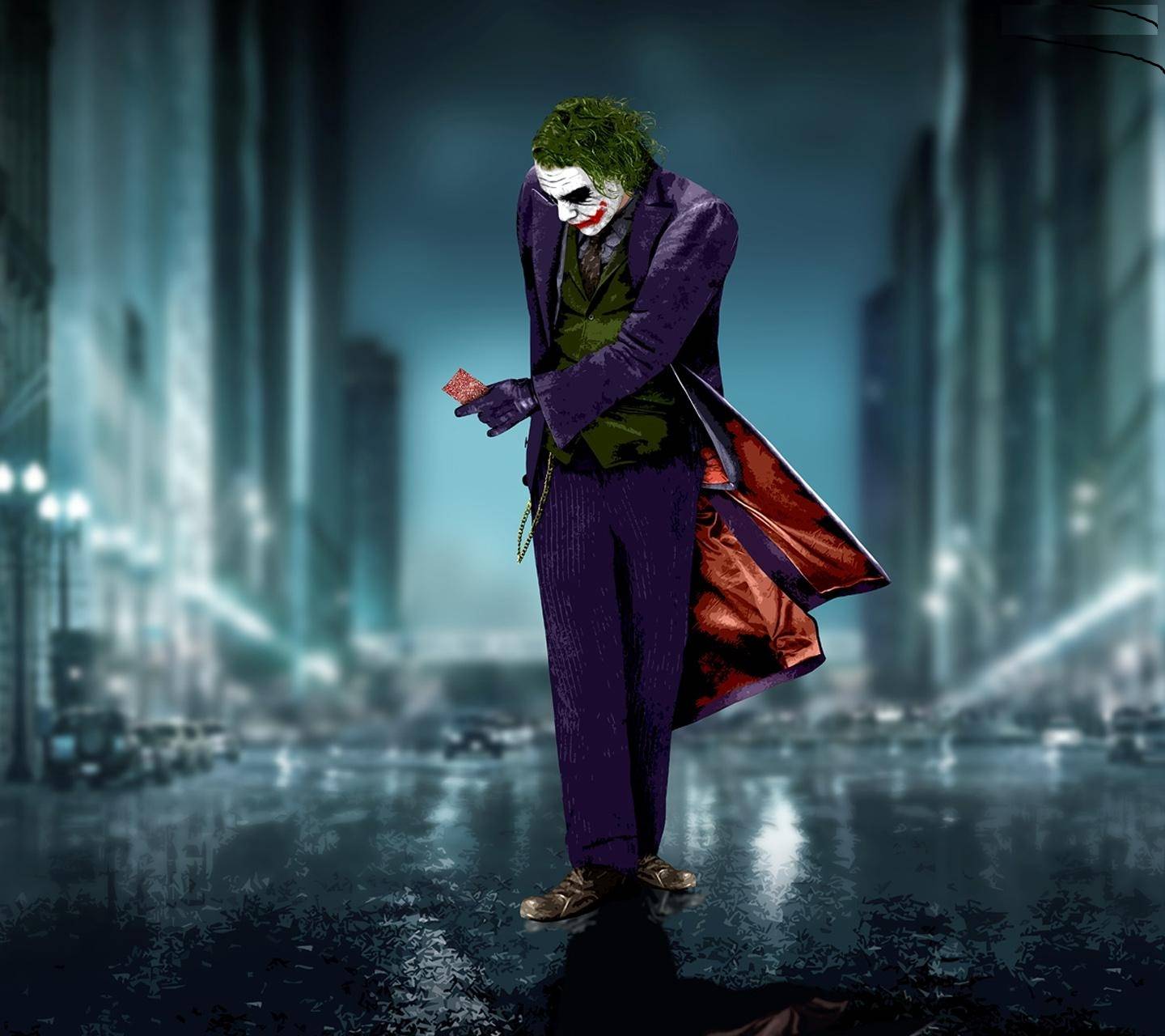 Joker in strada notturna, 1440x1280 720p, Monitor Gaming
