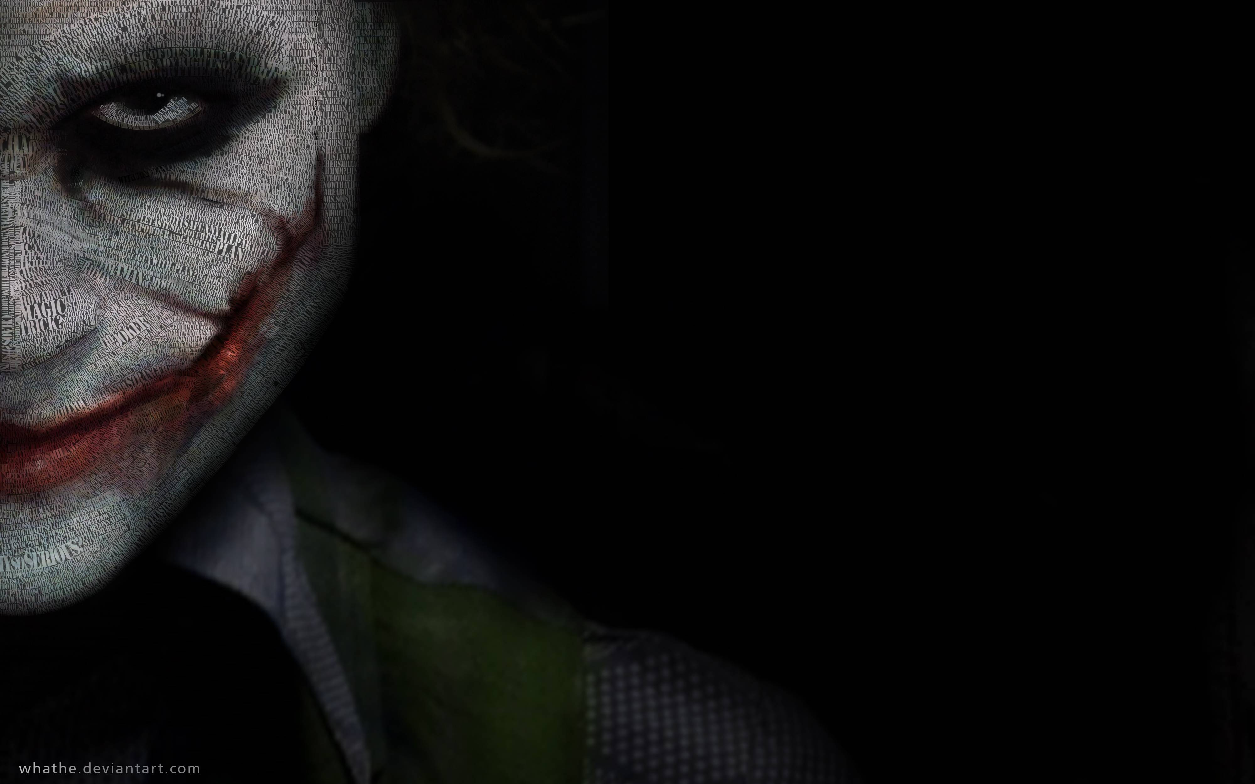 Joker viso truccato ombra, 4000x2500 4K, PC Desktop