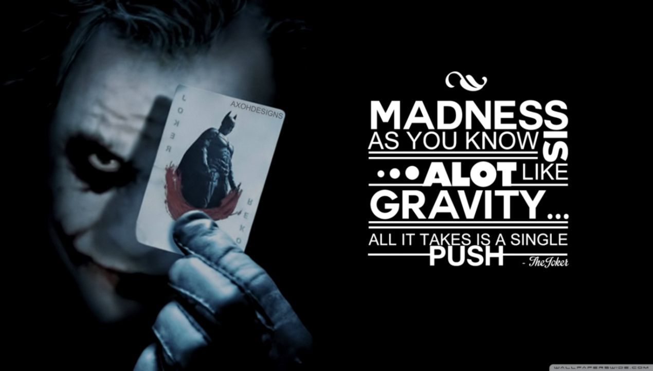 Joker citazione carta pipistrello, 1270x721 HD, PC