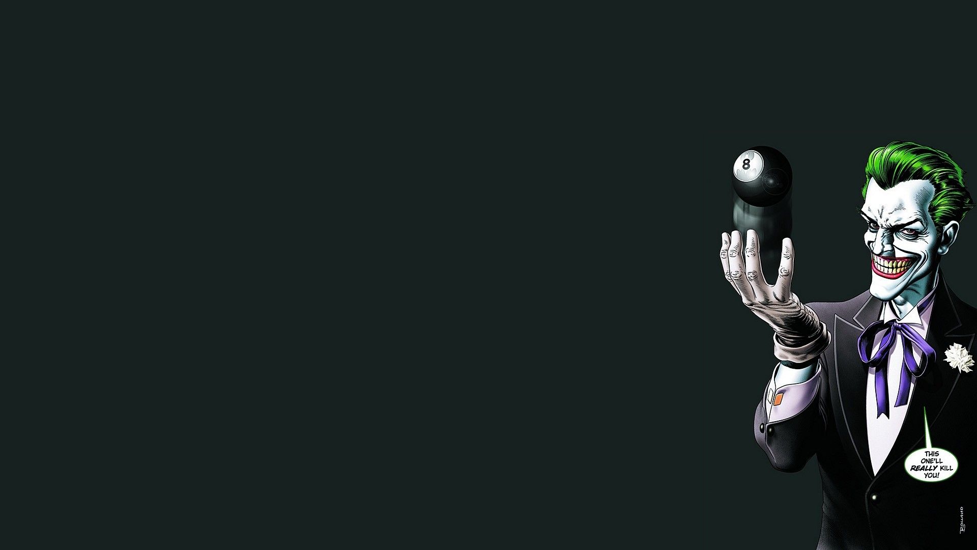 Joker con palla otto biliardo, 1920x1080 Full HD 1080p, Desktop