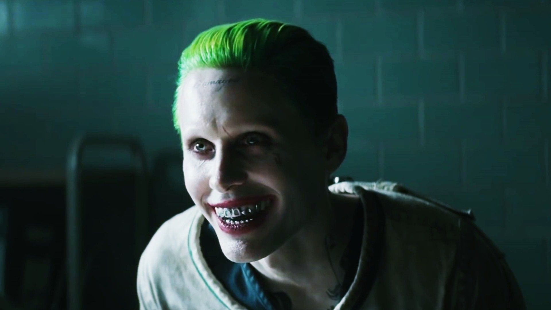 Joker capelli verdi sorriso, 1920x1080 Full HD 1080p, PC