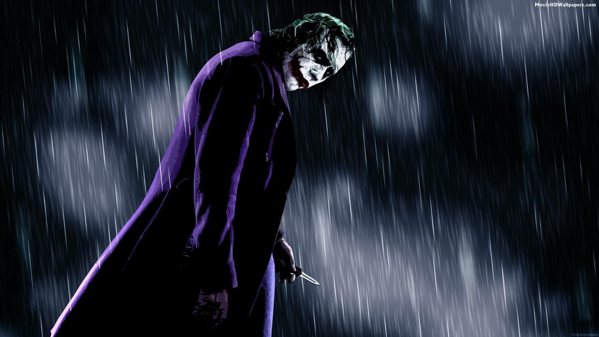 Joker bianco e nero sfondo scuro, 1920x1080 Full HD, PC