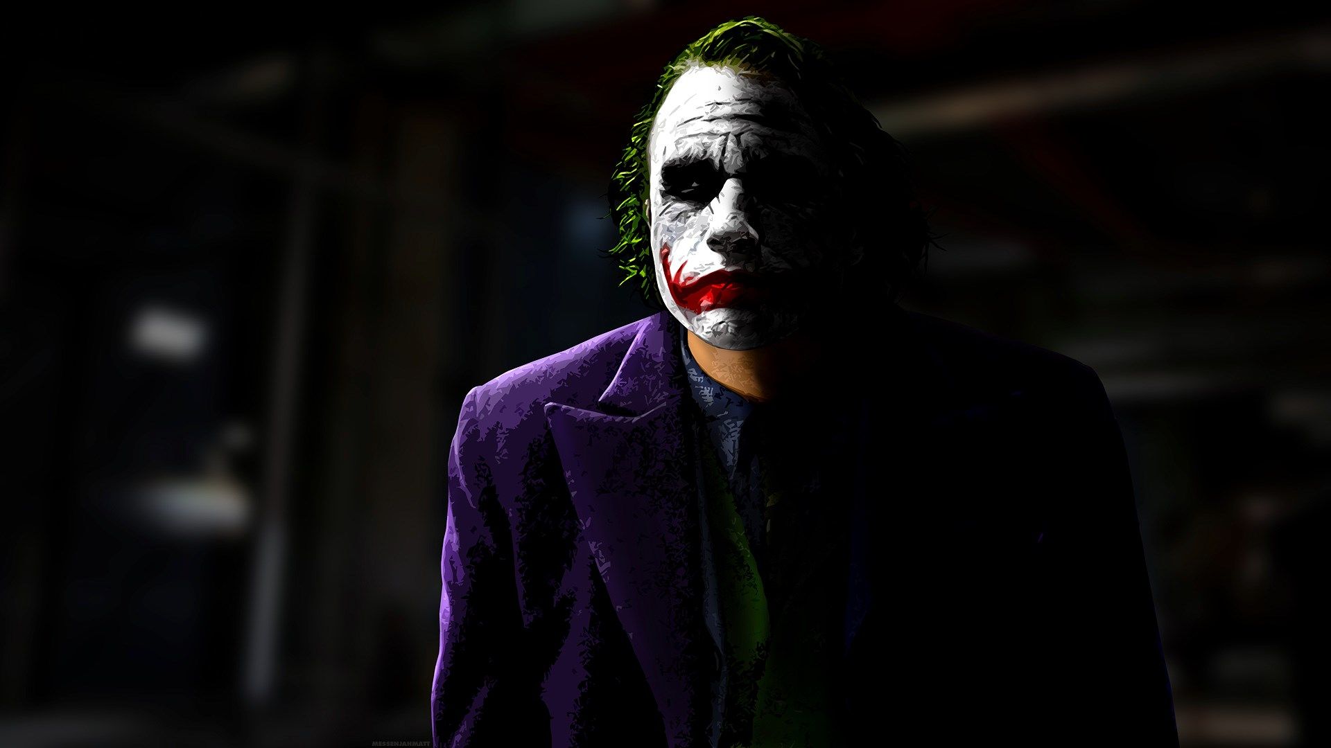 Joker giacca viola trucco, 1920x1080 Full HD, Desktop