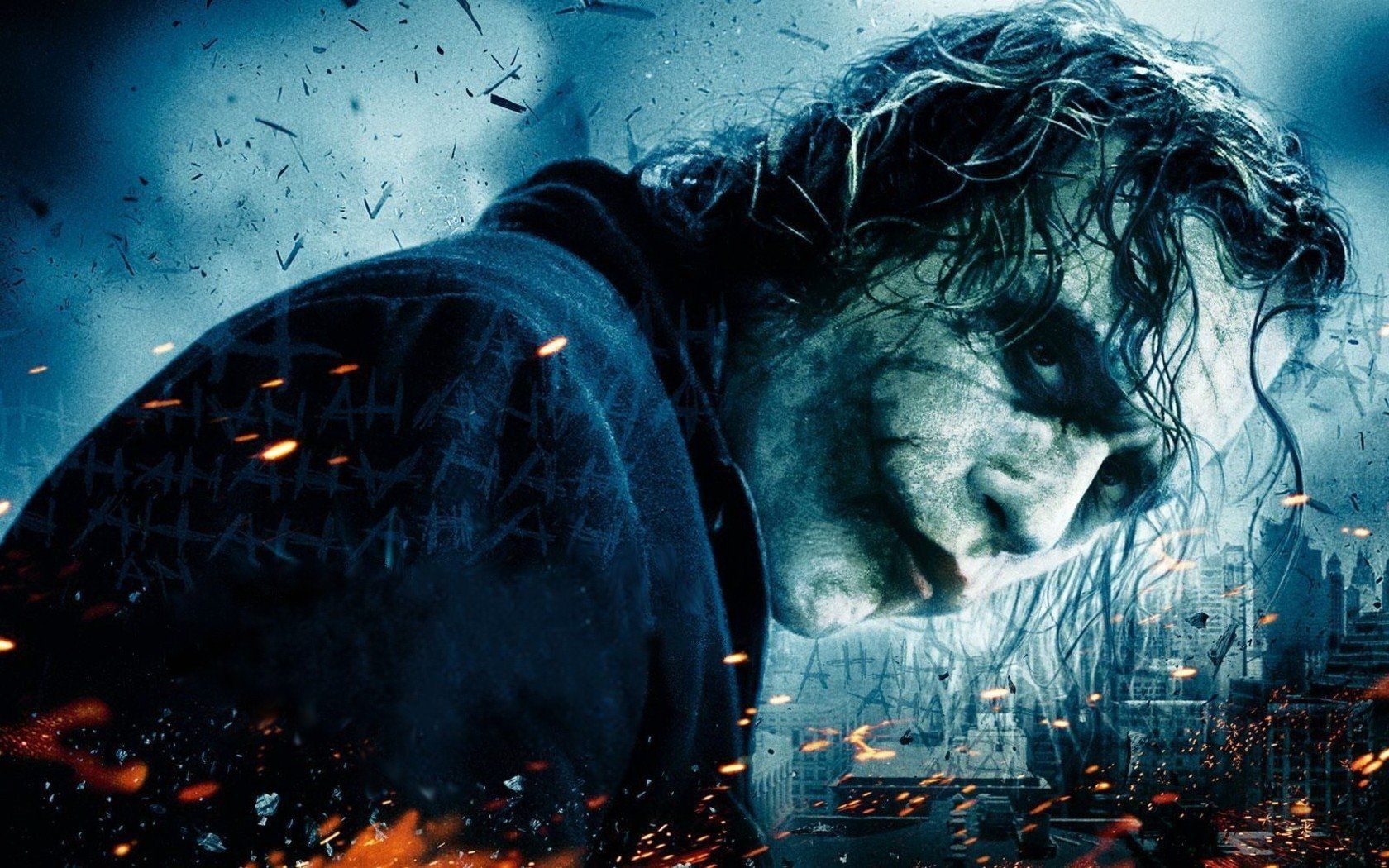 Joker Batman città in fiamme, Gotham, 1680x1050 HD Ready, PC Desktop
