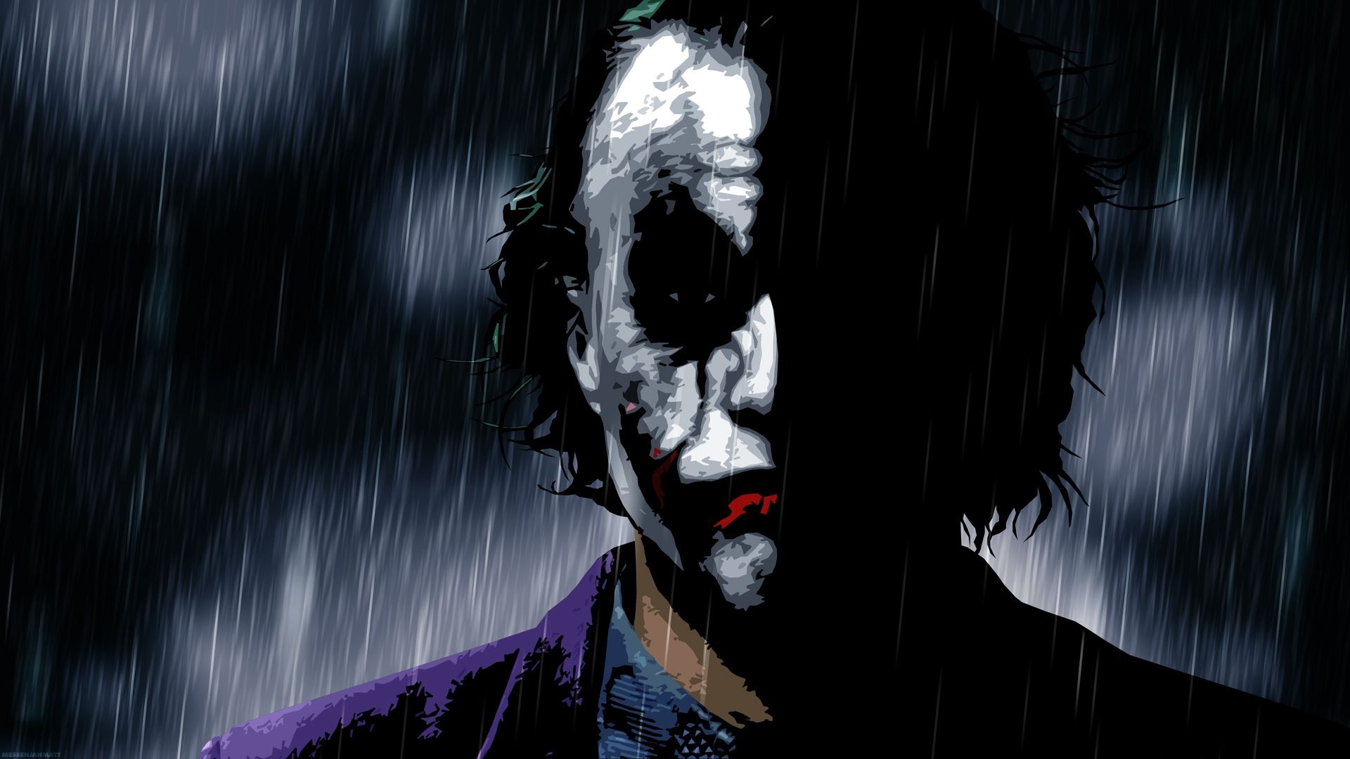 Joker sotto la pioggia, 1920x1080 Full HD, PC Desktop