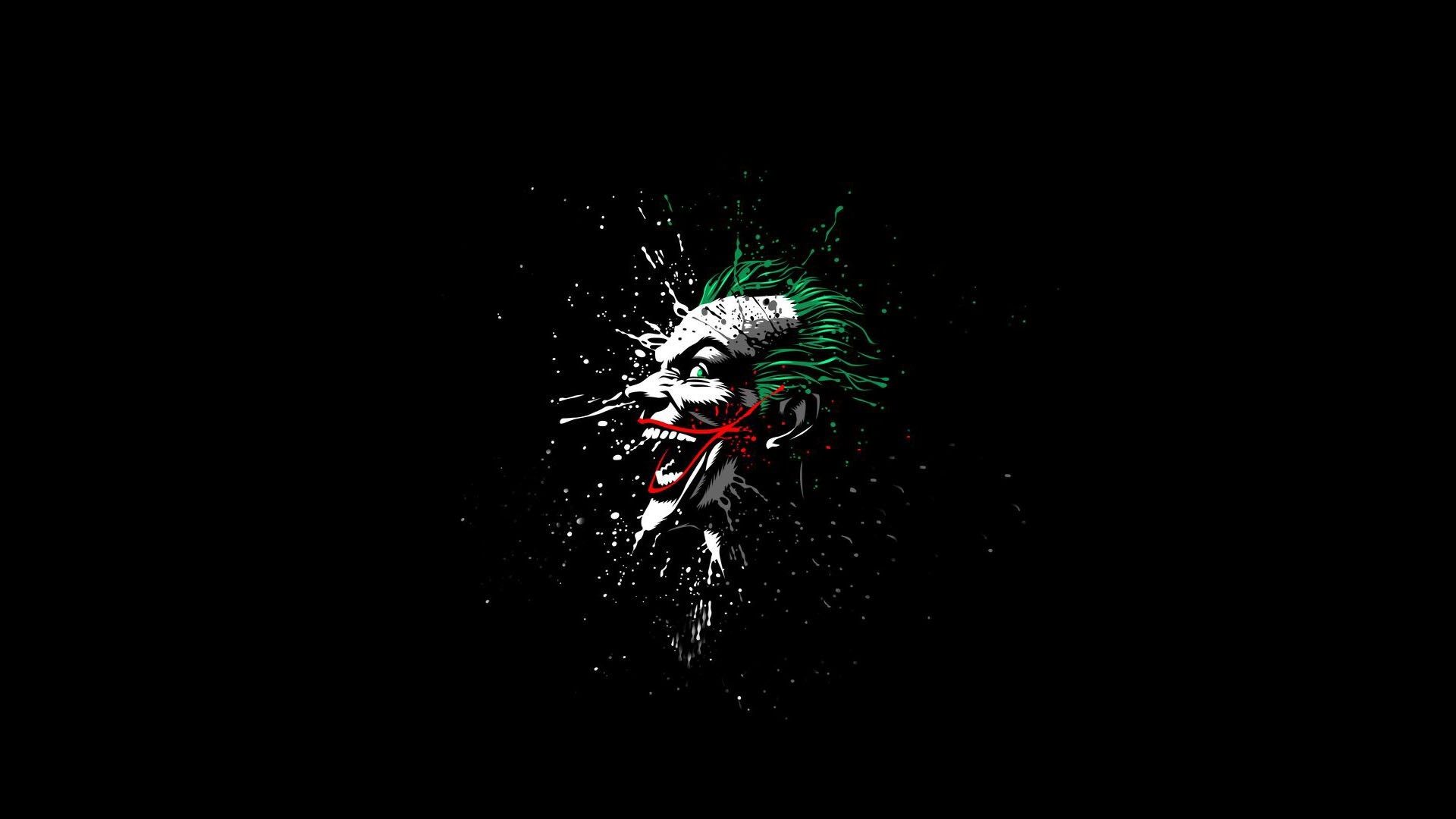 Joker volto frantumato sfondo nero, 1920x1080 1080p, PC Desktop
