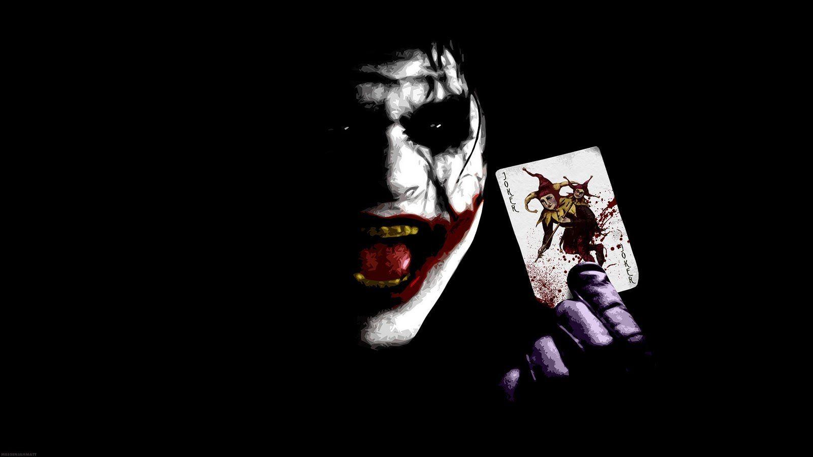 Joker con carta da gioco, DC Comics, 1600x900 HD, Desktop
