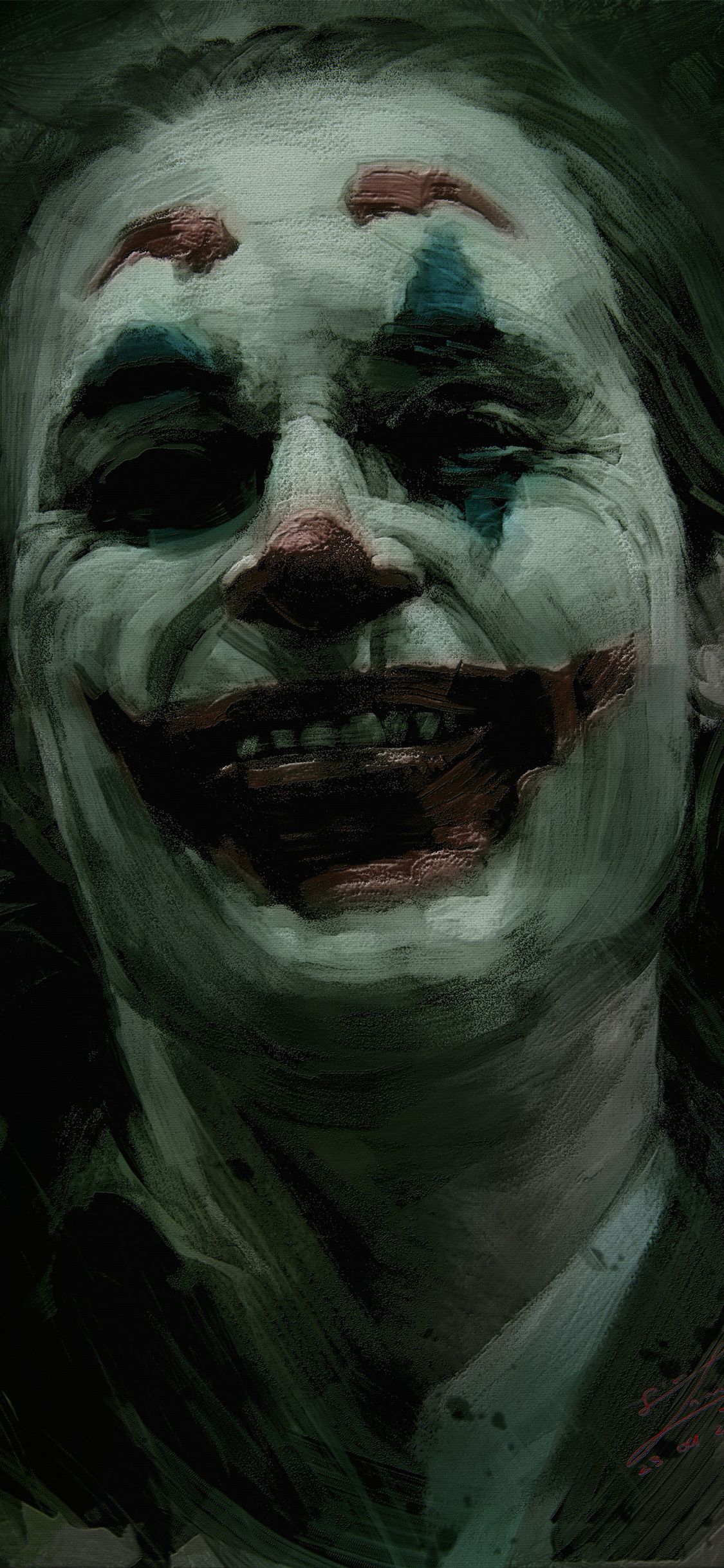 Joker Batman viso trucco, 1242x2208 Full HD Verticale, iPhone