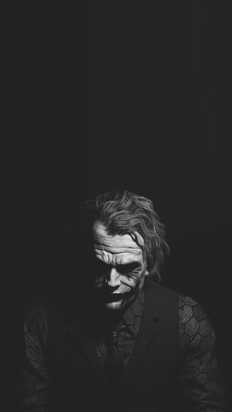 Joker volto oscuro bianco nero, 750x1333 Verticale, iPhone Air