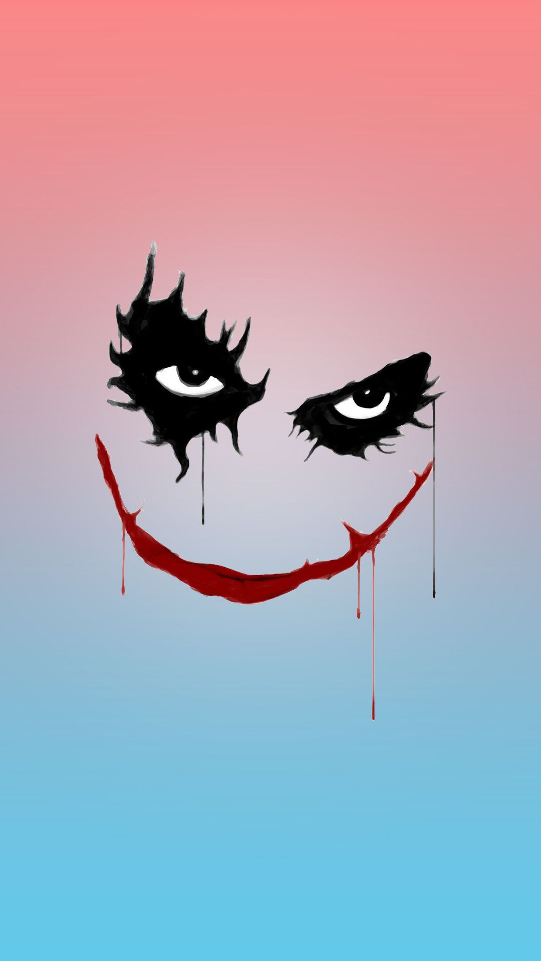 Volto Joker stilizzato, 1080x1920 Verticale, iPhone