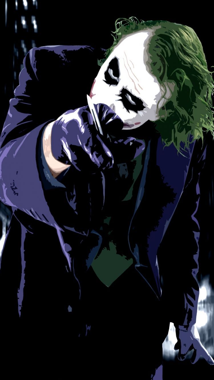 Joker sfondo scuro, 750x1334 Full HD Verticale, iPhone Pro Max