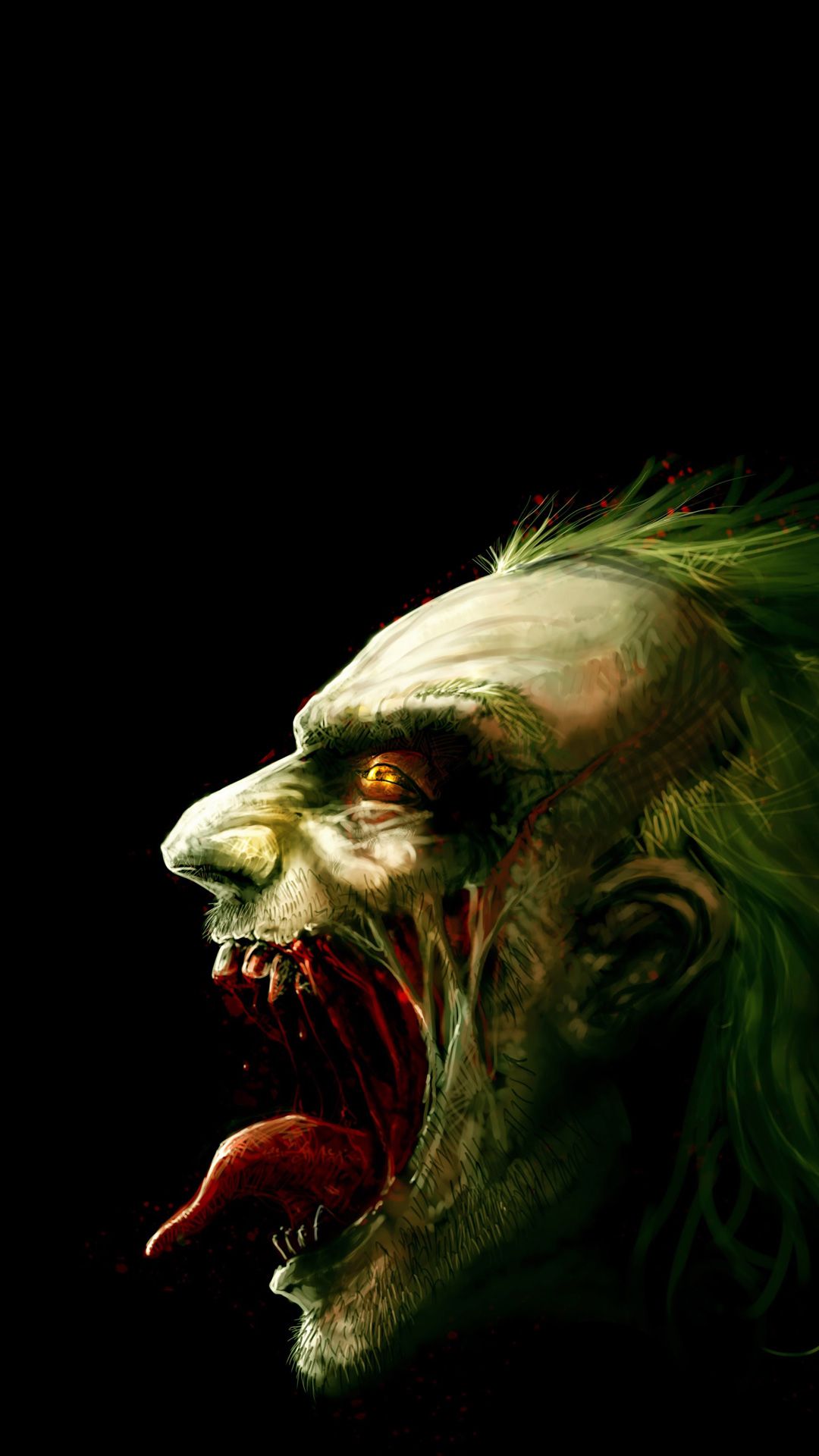 Joker viso urlante buio, 1080x1920 Verticale, iPhone Pro Max
