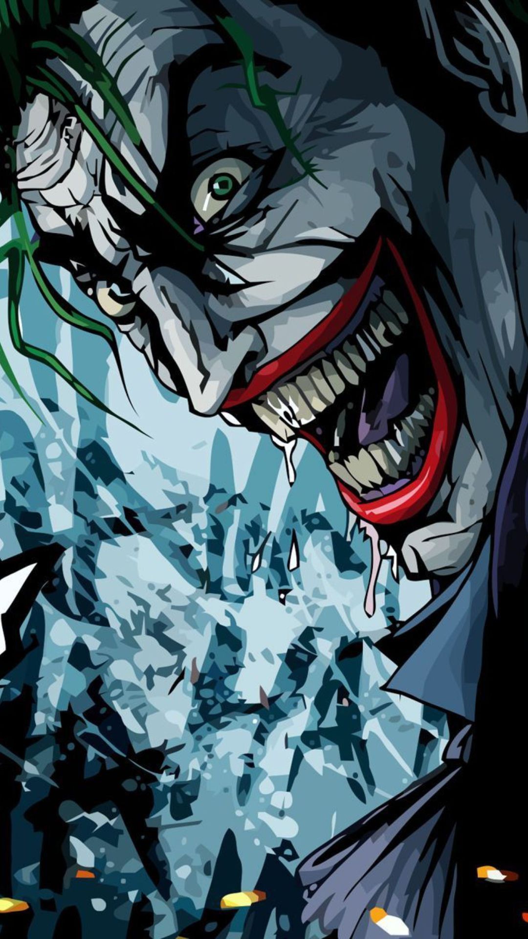 Joker sorriso inquietante, 1080x1920 Verticale, iPhone Air