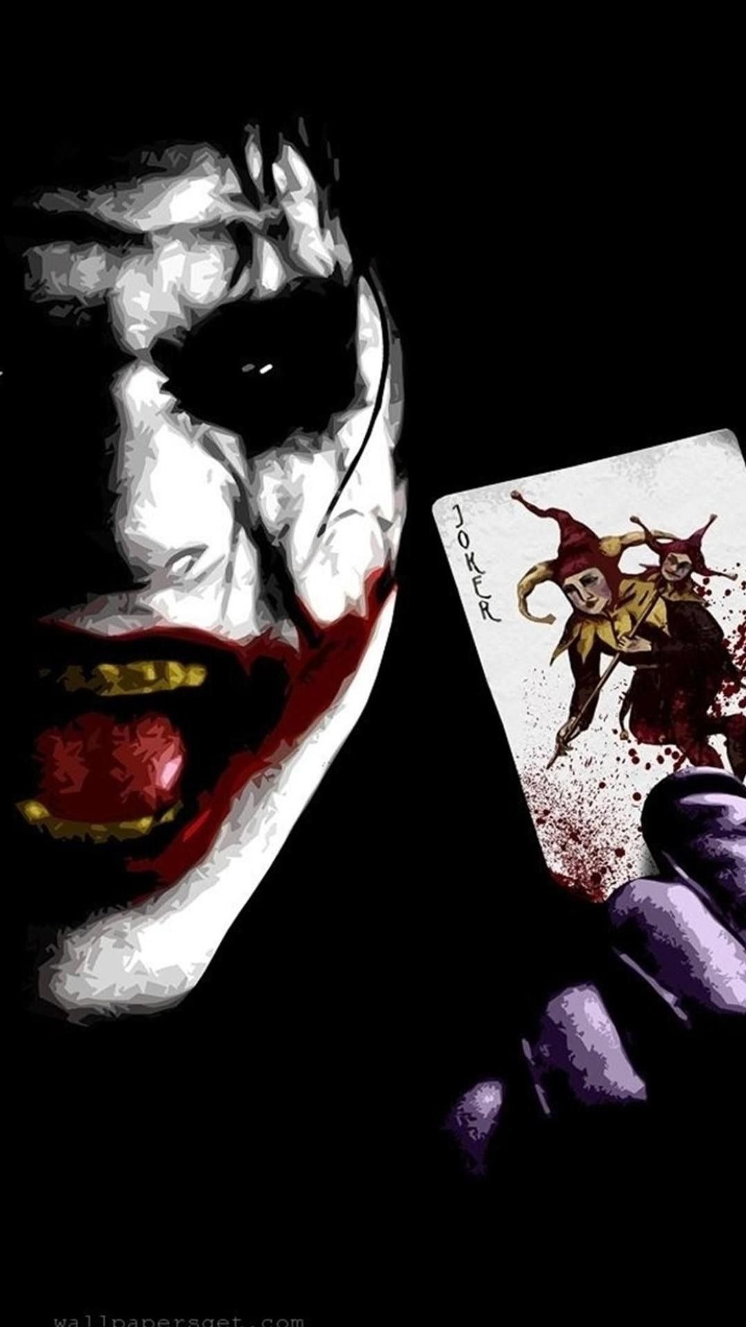 Joker con carta da gioco, 1080x1920 Full HD Verticale, iPhone Plus