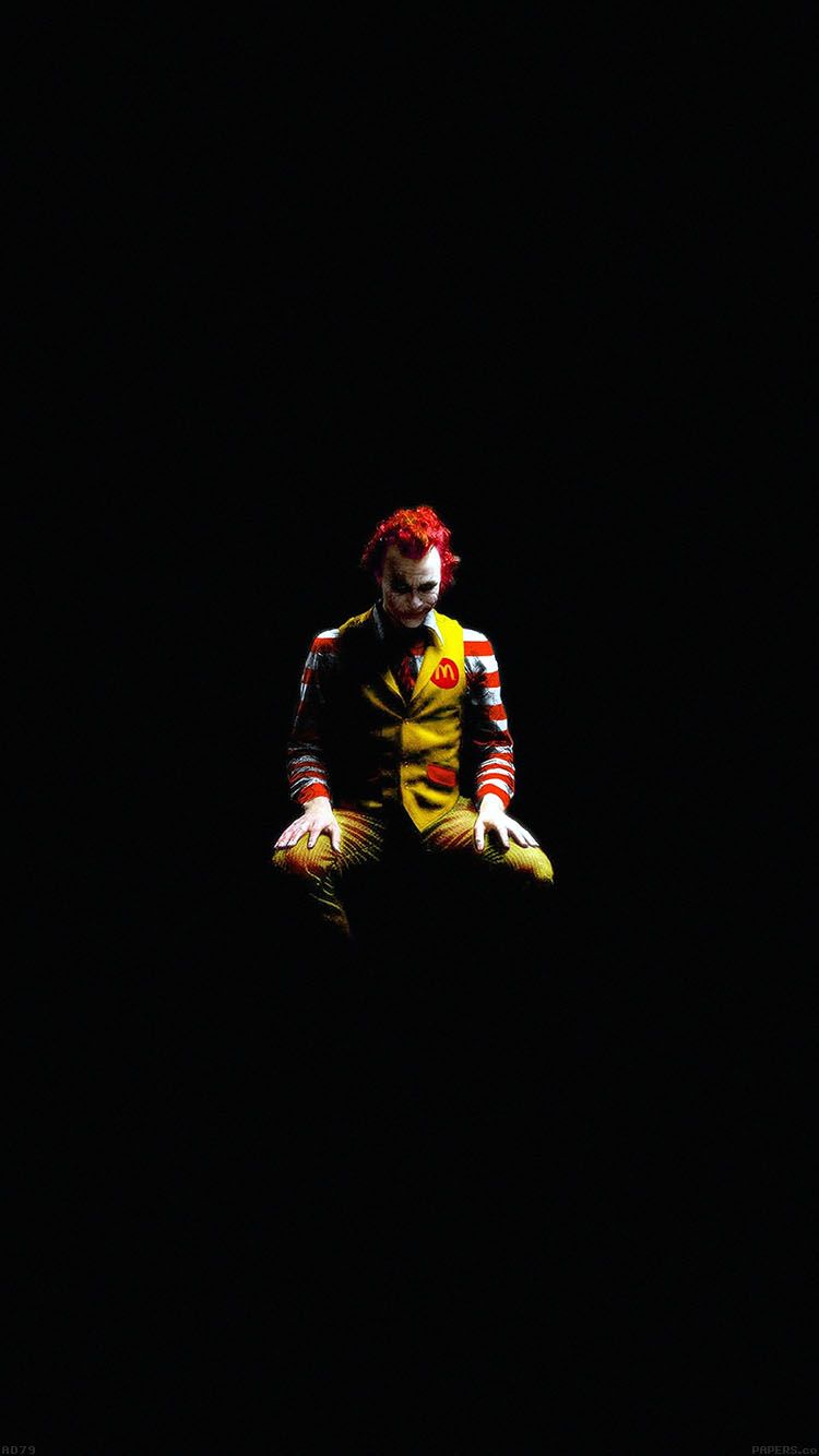 Joker vestito da Ronald McDonald, 750x1334 Full HD Verticale, iPhone
