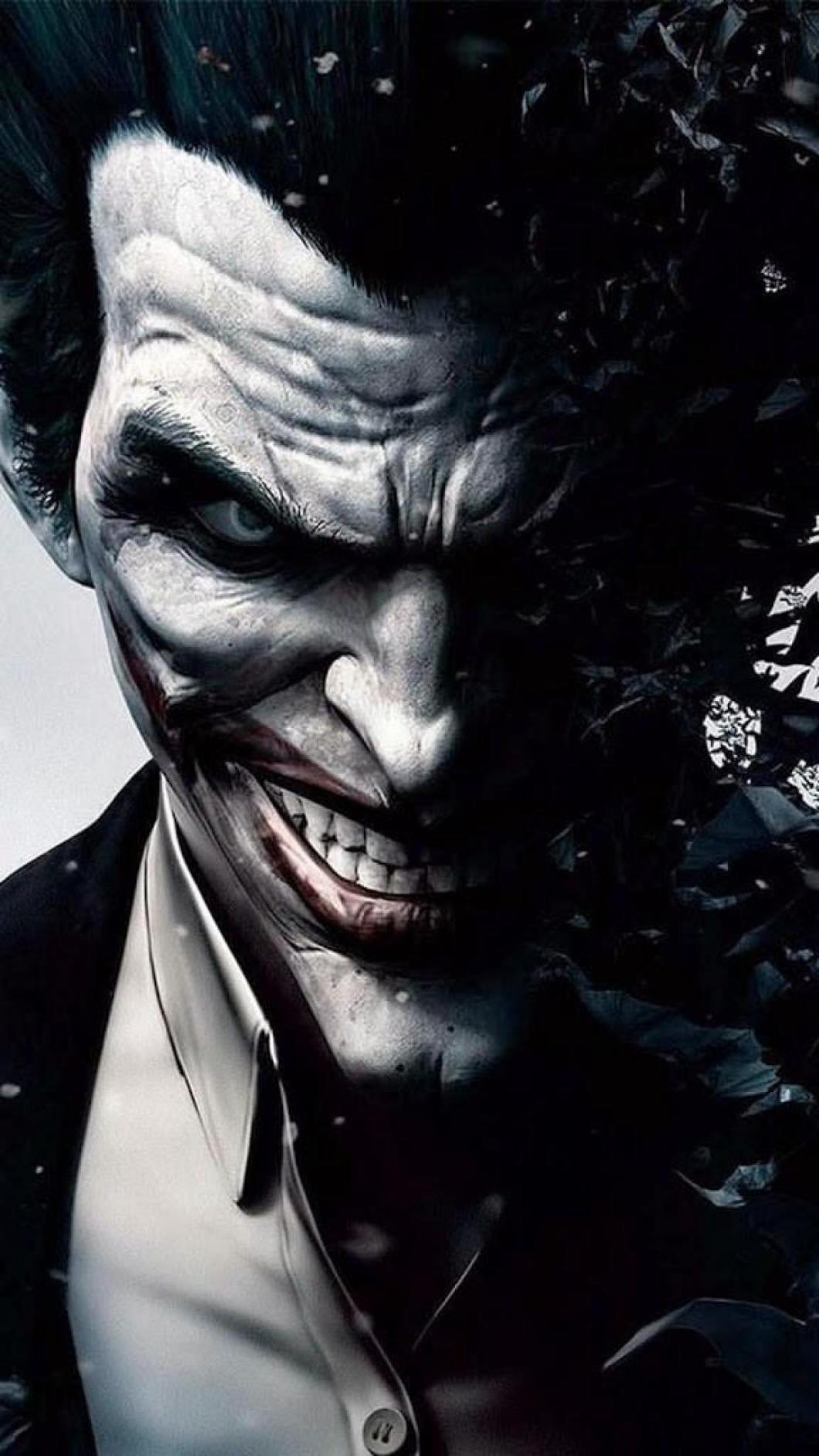 Joker sorriso inquietante, 1060x1884 Full HD Verticale, iPhone
