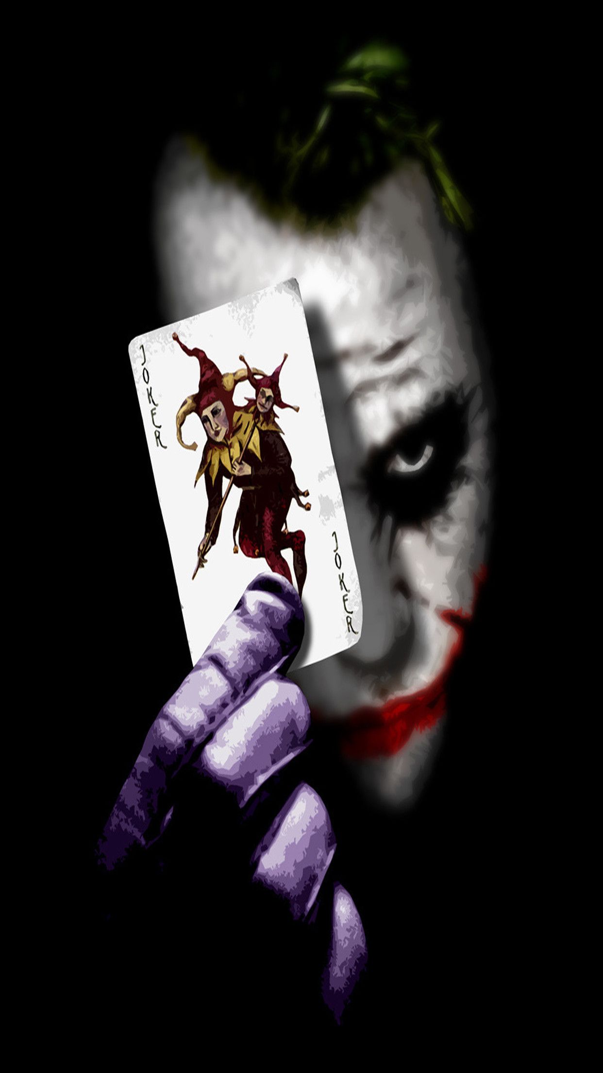 Joker con carta da gioco, 1242x2208 Full HD Verticale, iPhone