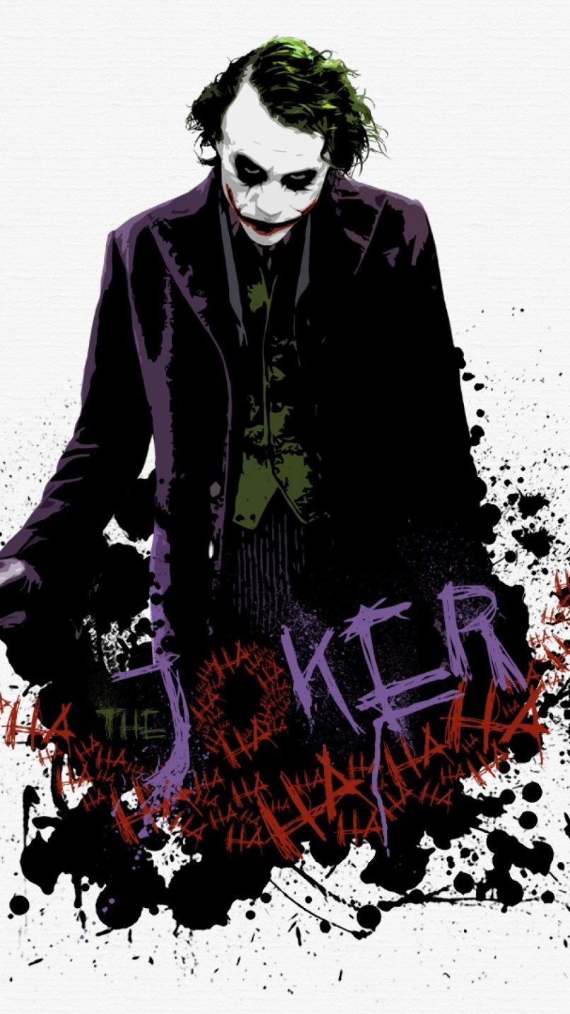 Joker Batman personaggio inchiostro, 806x1433 Full HD Verticale, iPhone