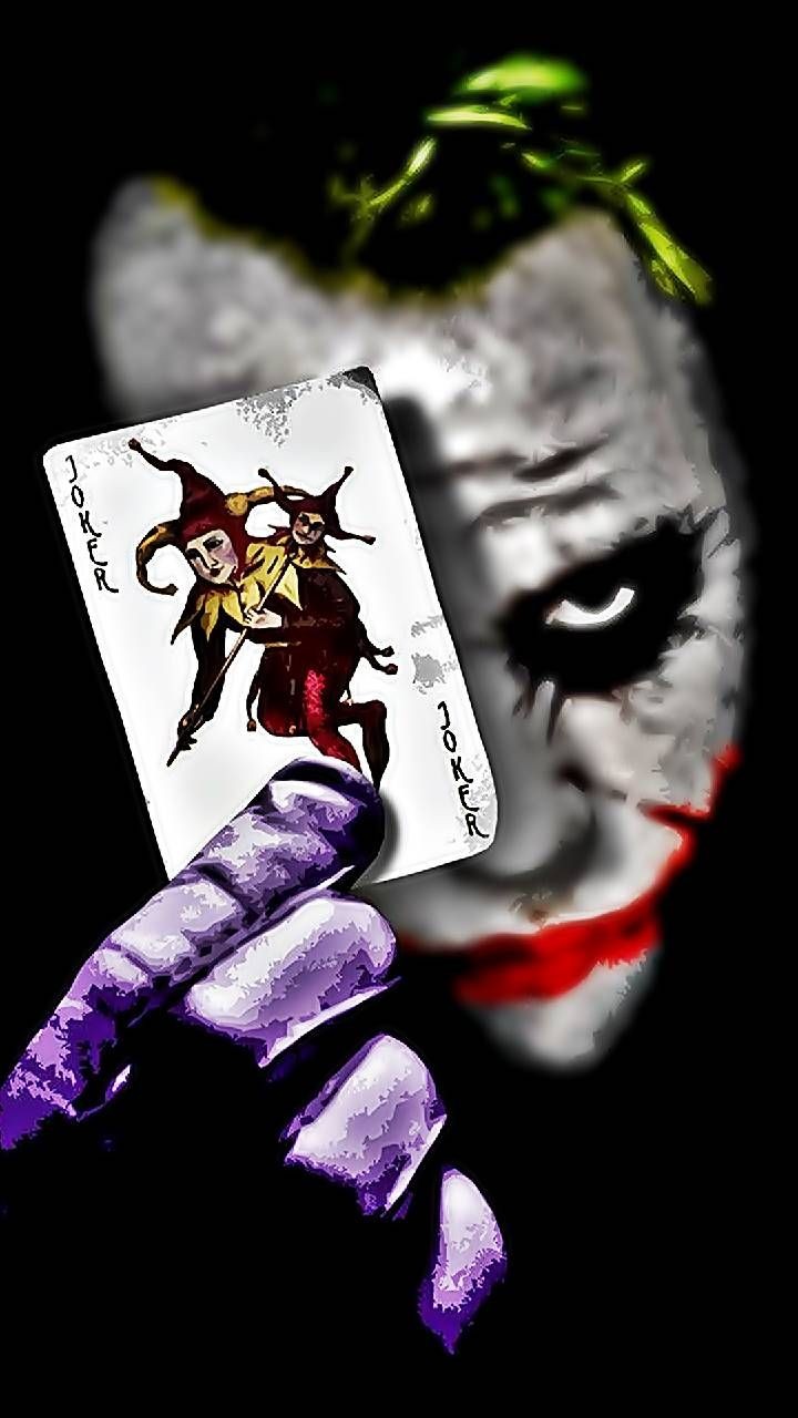 Joker con carta jolly, 720x1280 Full HD Verticale, iPhone