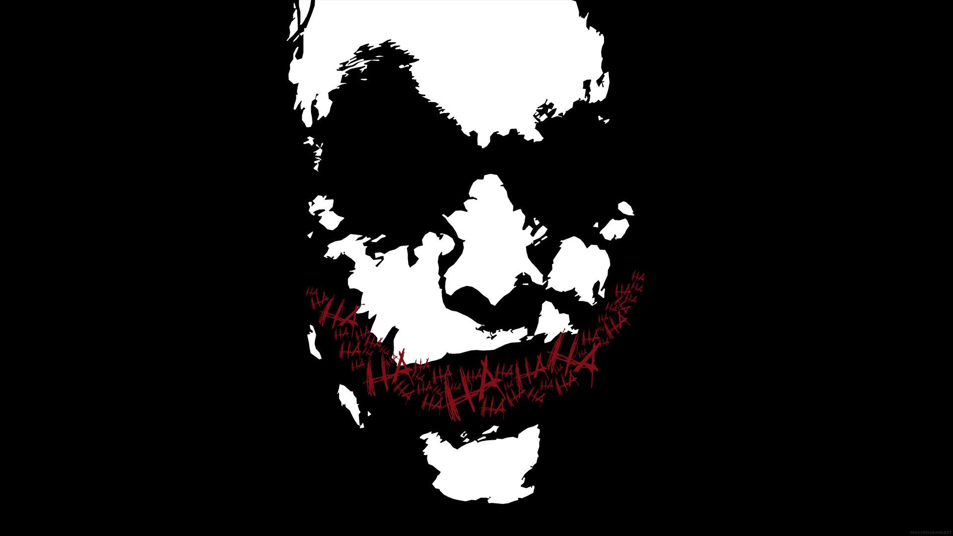 Joker volto bianco nero, 1920x1080 Full HD 1080p, Laptop